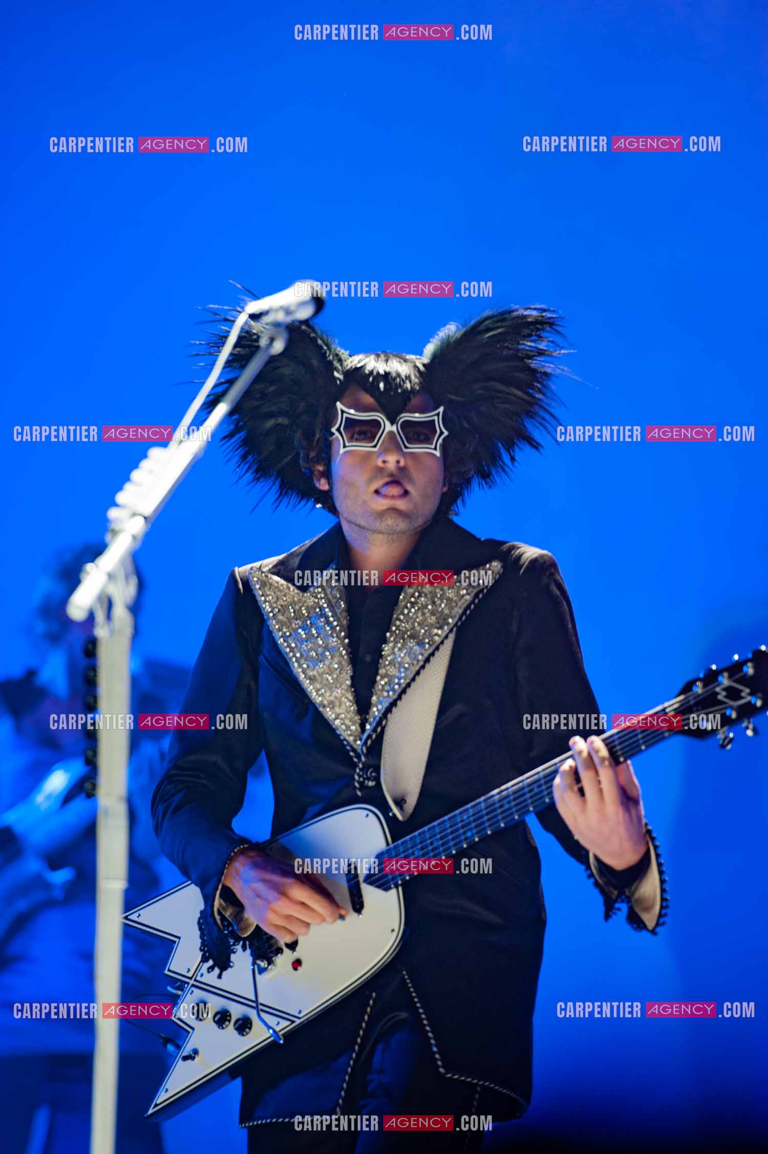 Le chanteur Matthieu Chedid dit “M“ en concert au Zénith de Paris en 2010.  ( Exclusif )