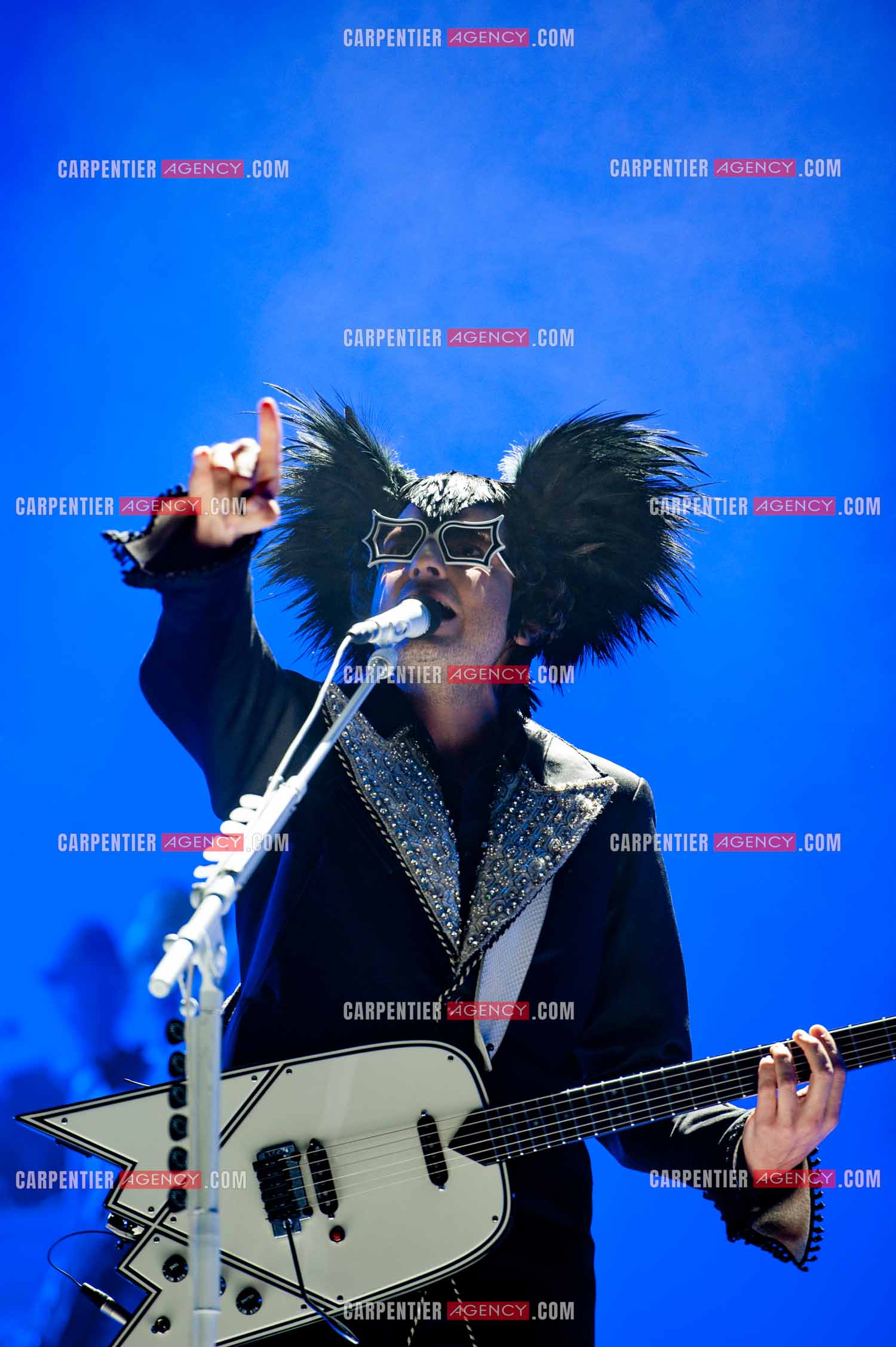 Le chanteur Matthieu Chedid dit “M“ en concert au Zénith de Paris en 2010.  ( Exclusif )