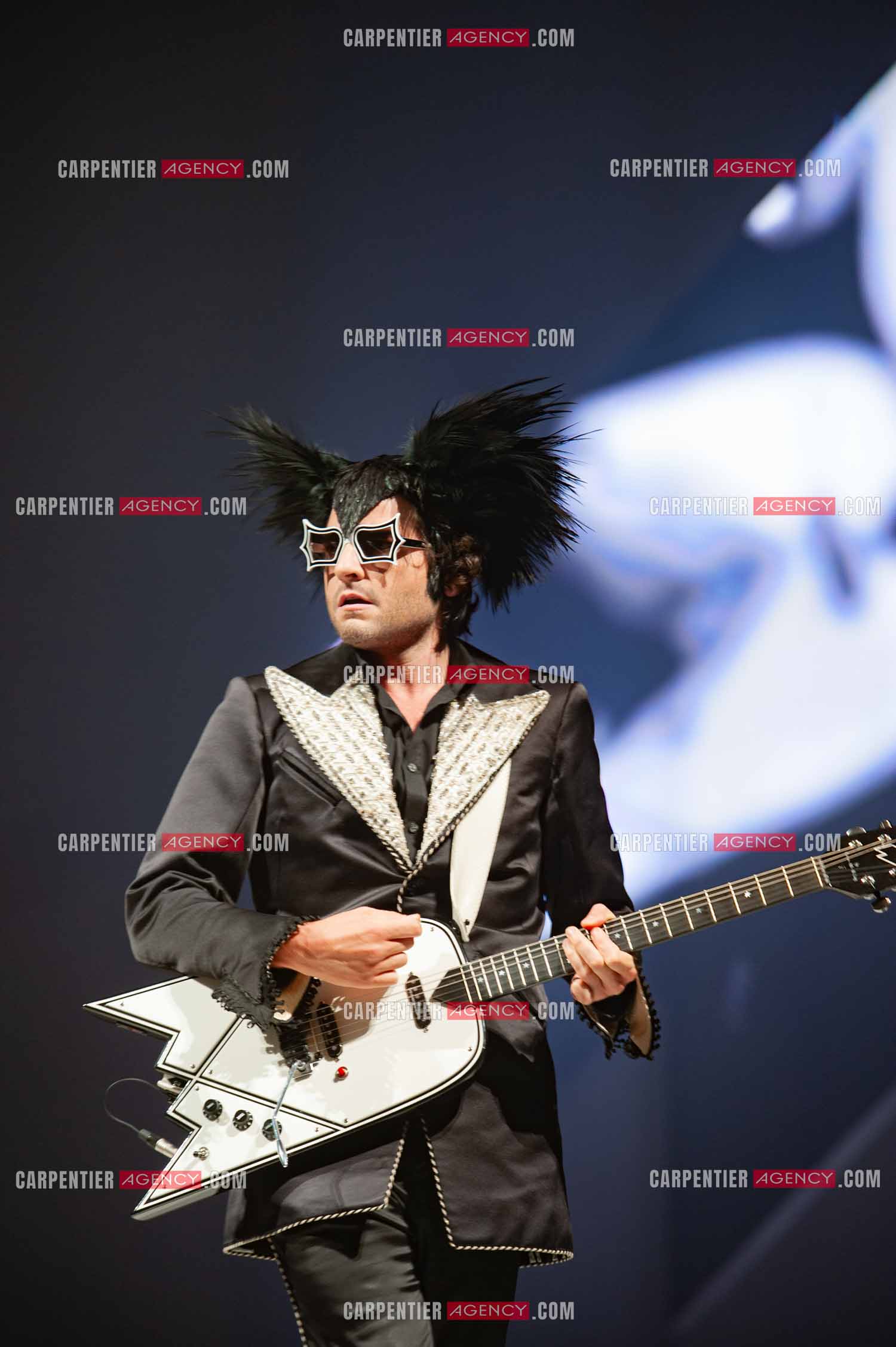 Le chanteur Matthieu Chedid dit “M“ en concert au Zénith de Paris en 2010.  ( Exclusif )