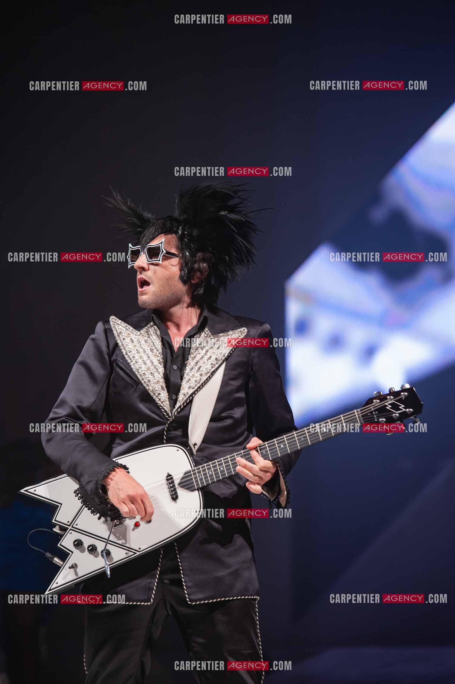 Le chanteur Matthieu Chedid dit “M“ en concert au Zénith de Paris en 2010.  ( Exclusif )
