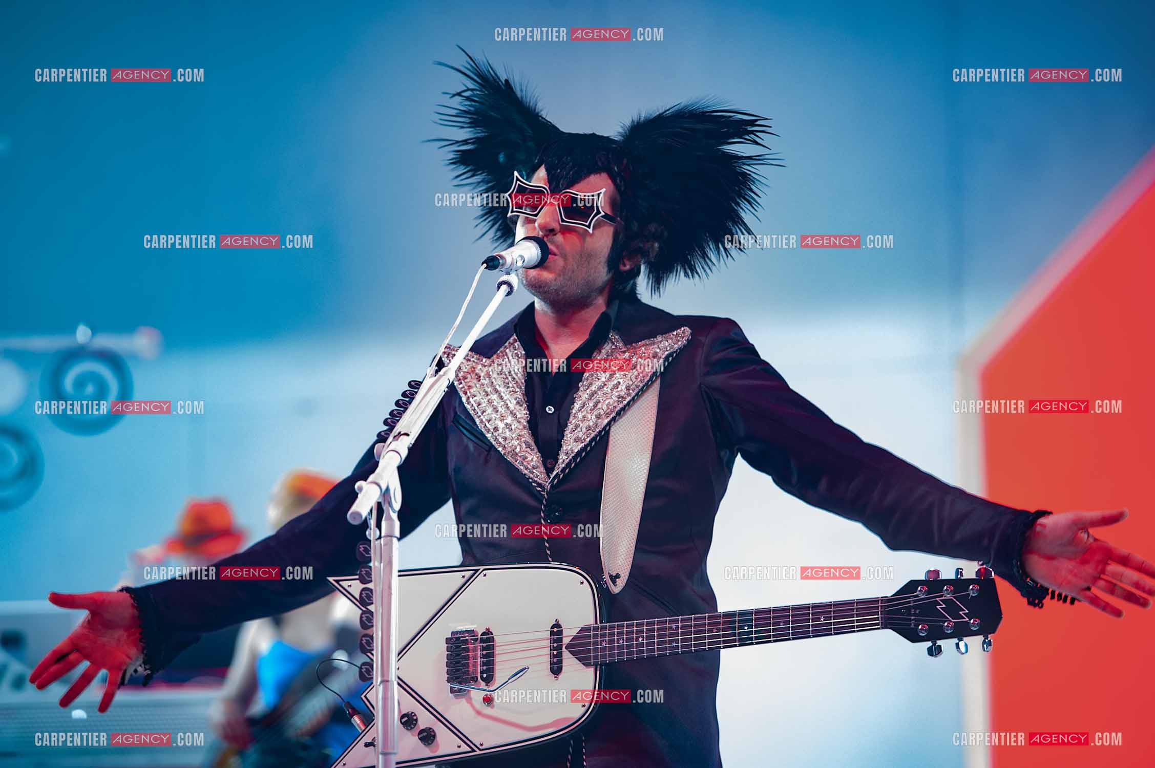 Le chanteur Matthieu Chedid dit “M“ en concert au Zénith de Paris en 2010.  ( Exclusif )