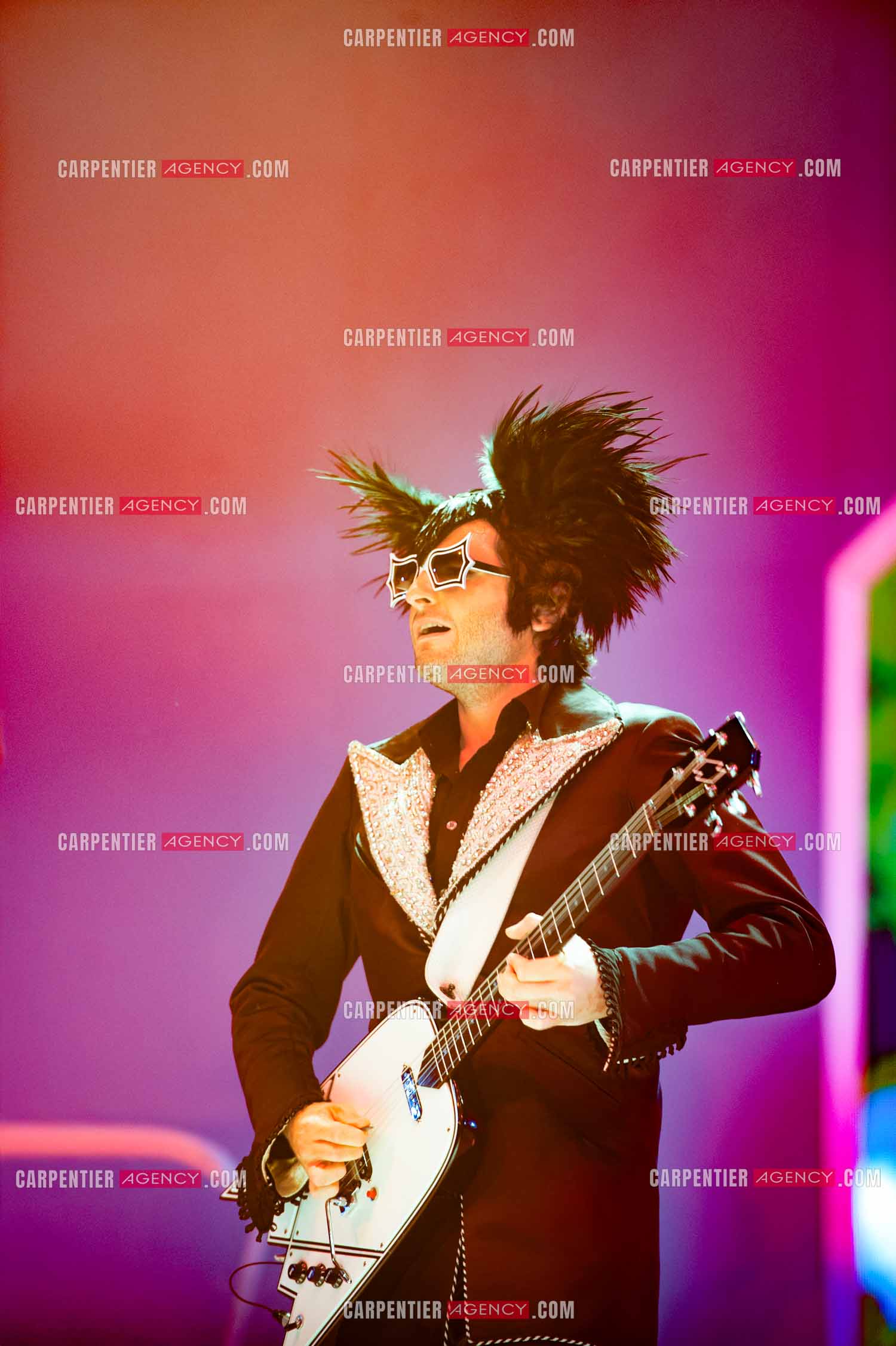 Le chanteur Matthieu Chedid dit “M“ en concert au Zénith de Paris en 2010.  ( Exclusif )