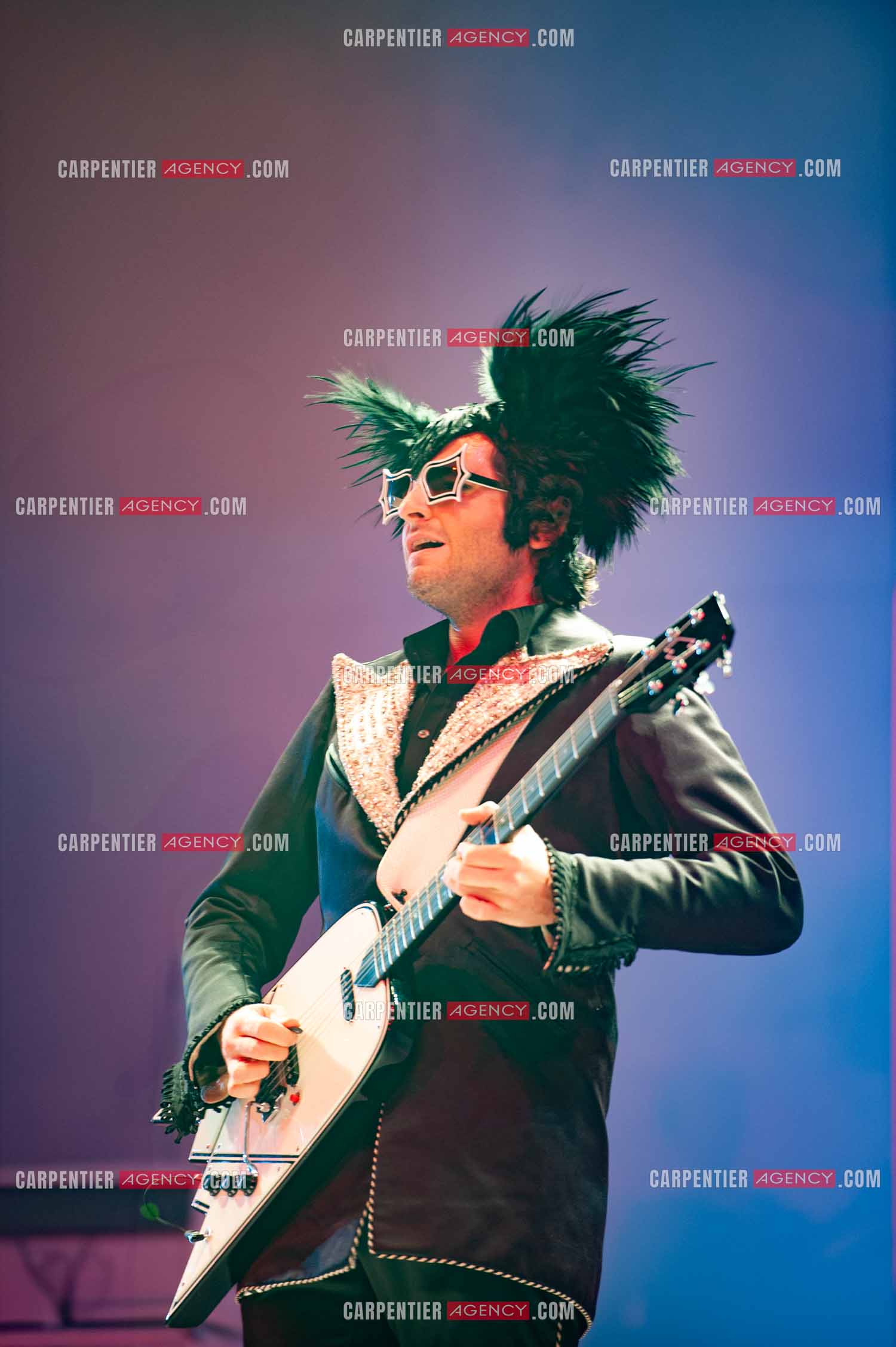 Le chanteur Matthieu Chedid dit “M“ en concert au Zénith de Paris en 2010.  ( Exclusif )