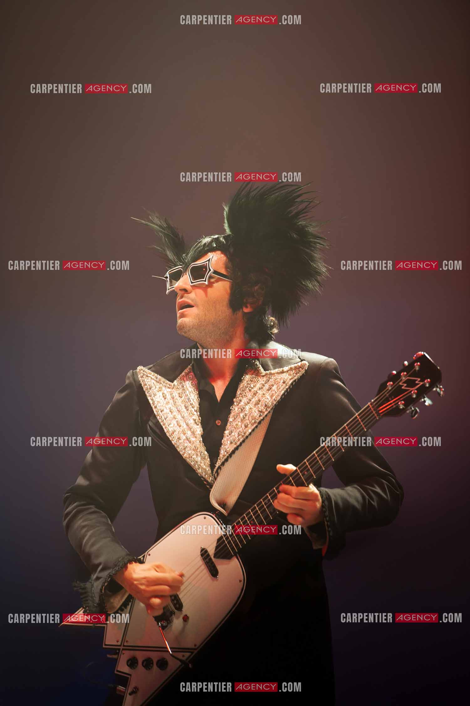 Le chanteur Matthieu Chedid dit “M“ en concert au Zénith de Paris en 2010.  ( Exclusif )