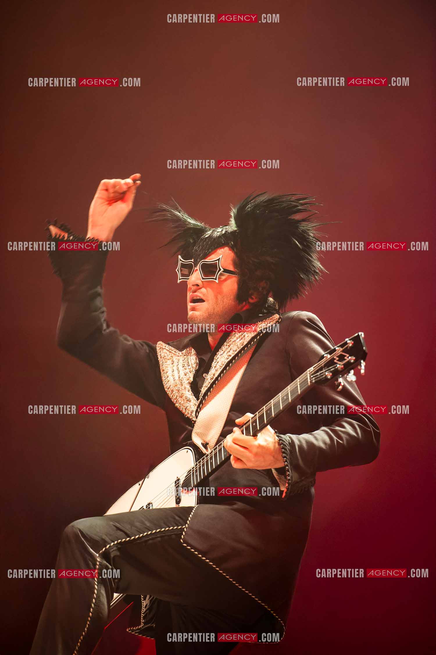 Le chanteur Matthieu Chedid dit “M“ en concert au Zénith de Paris en 2010.  ( Exclusif )