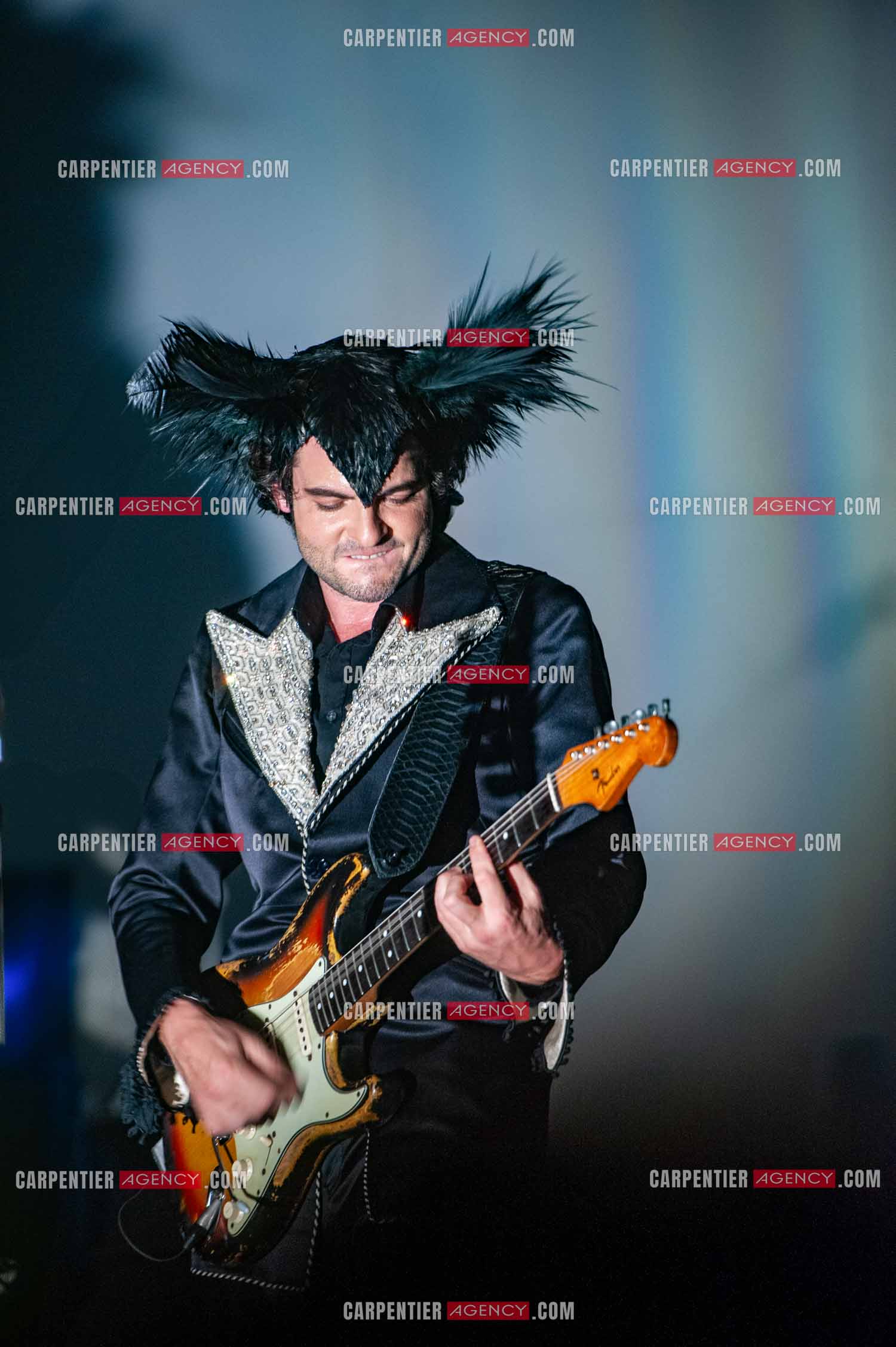 Le chanteur Matthieu Chedid dit “M“ en concert au Zénith de Paris en 2010.  ( Exclusif )