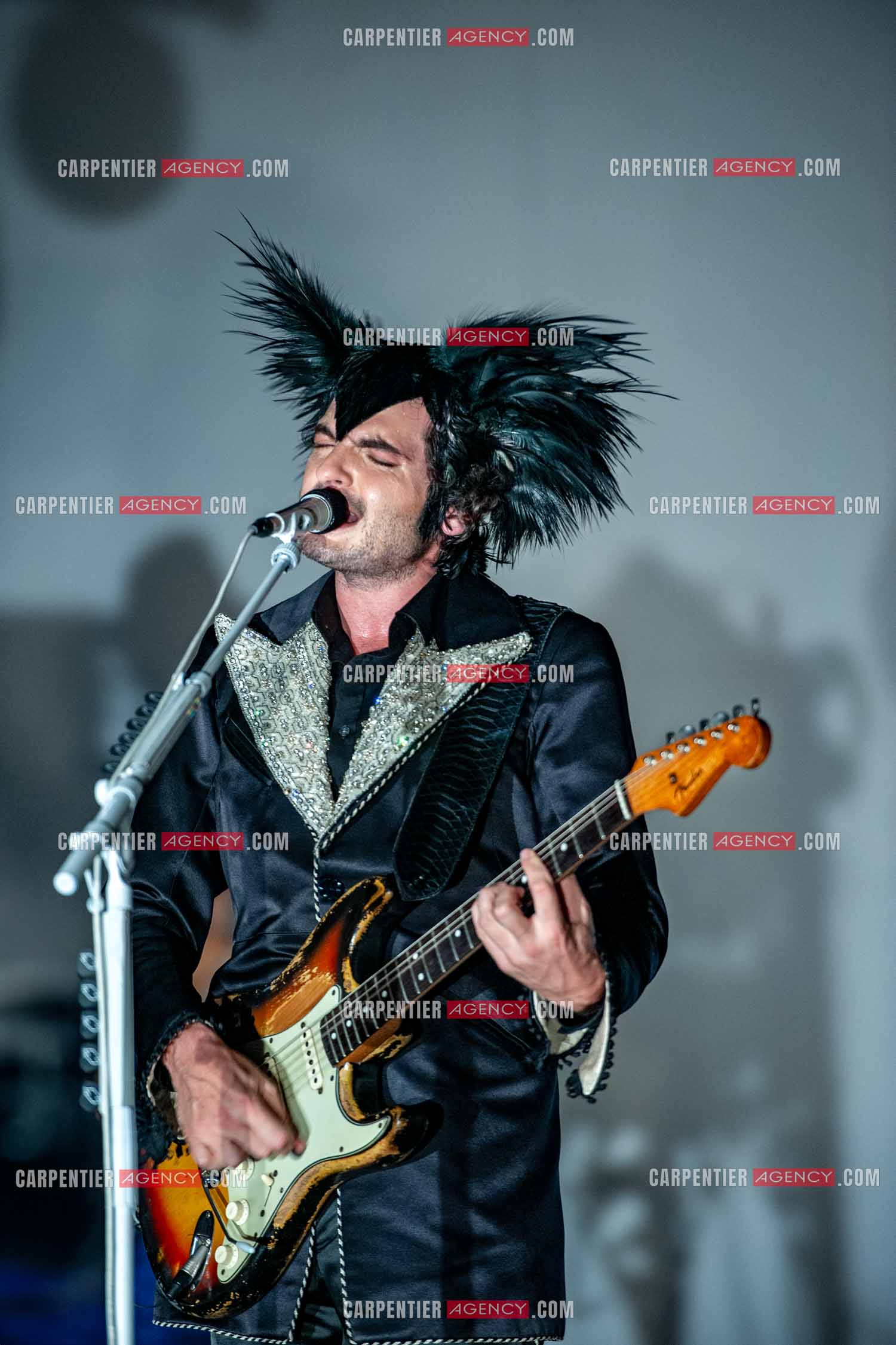 Le chanteur Matthieu Chedid dit “M“ en concert au Zénith de Paris en 2010.  ( Exclusif )
