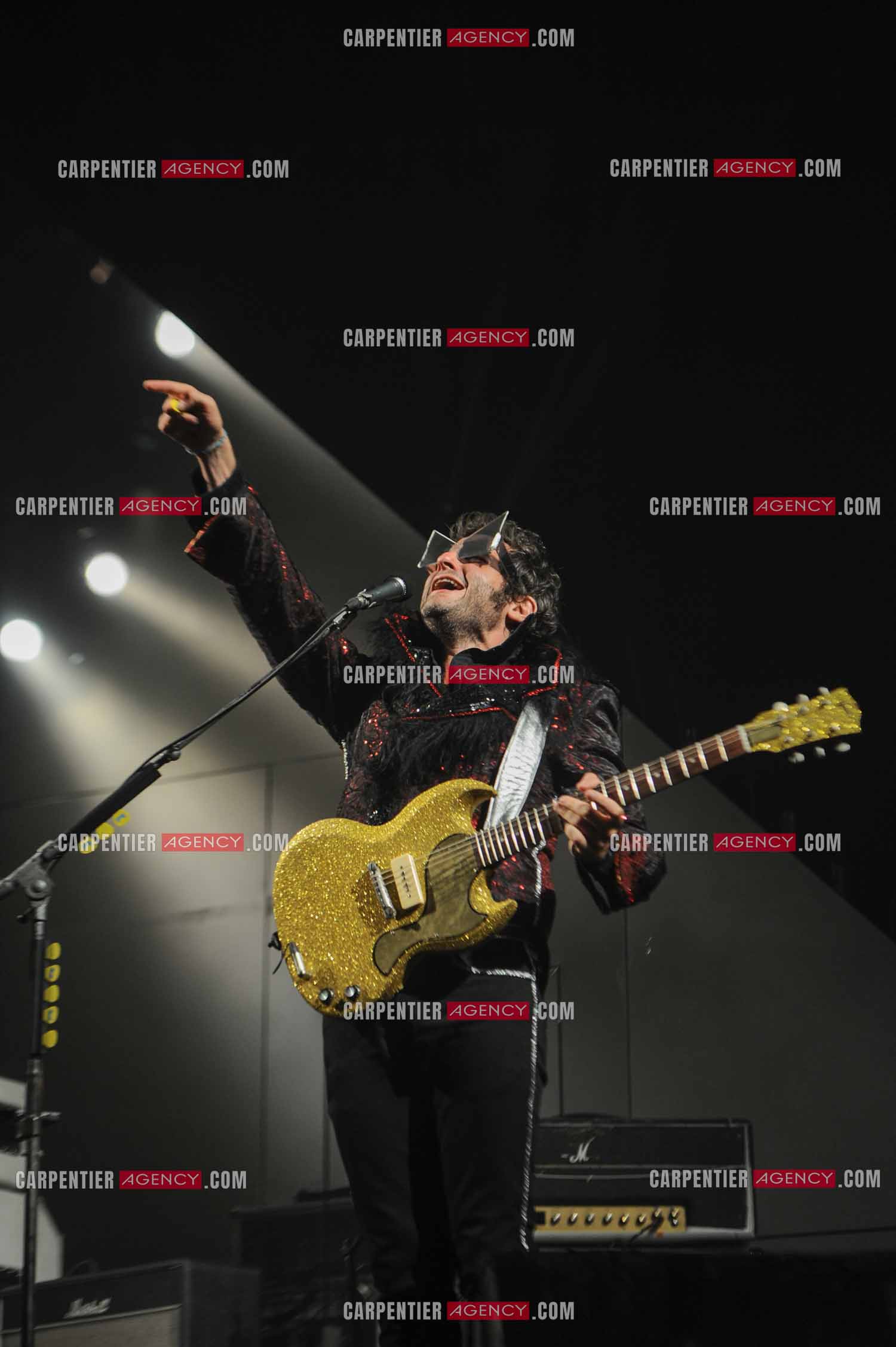 Le chanteur Matthieu Chedid dit “M“ lors de son concert au Zénith de Paris en 2013.  ( Exclusif )