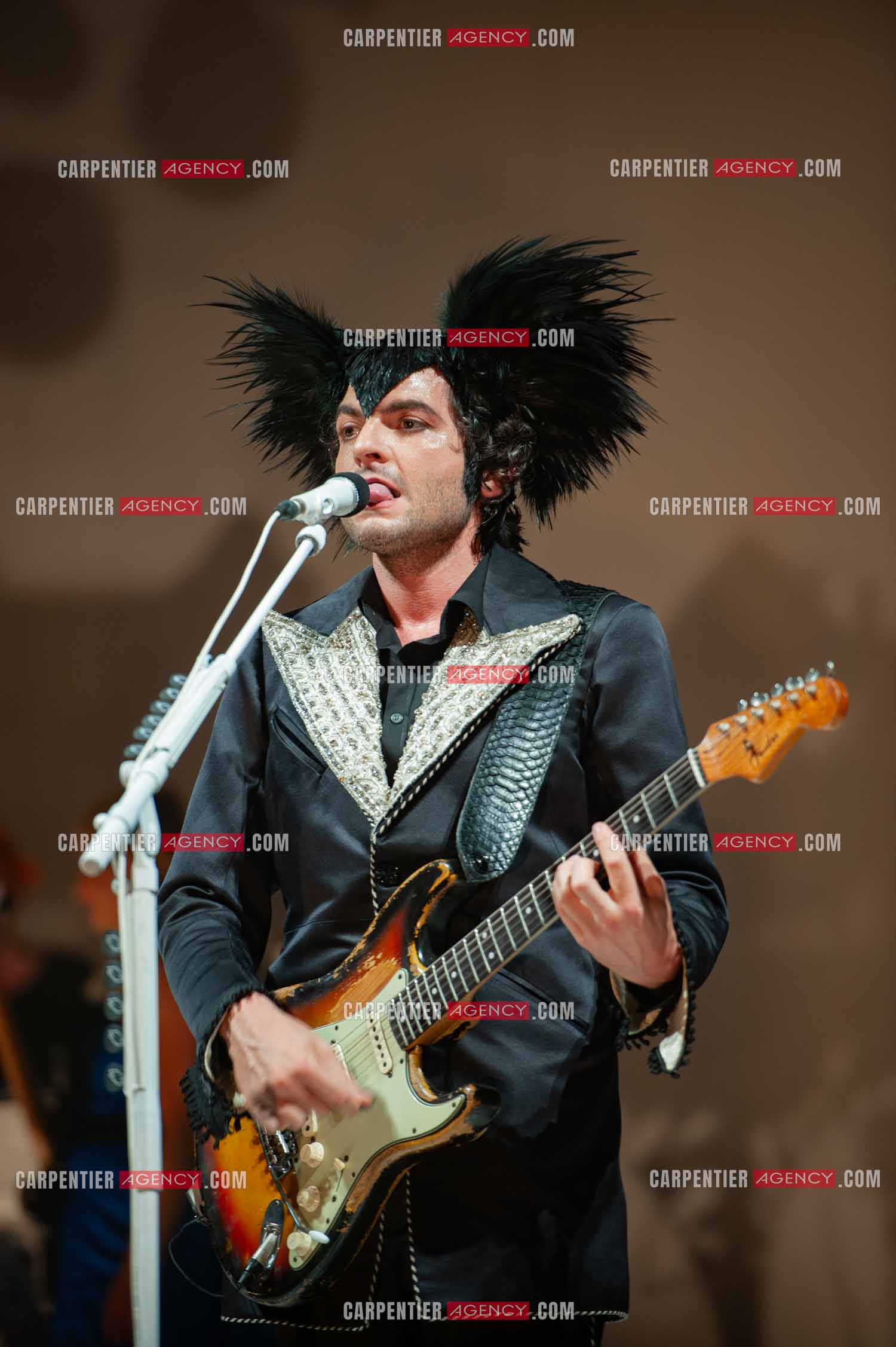 Le chanteur Matthieu Chedid dit “M“ en concert au Zénith de Paris en 2010.  ( Exclusif )