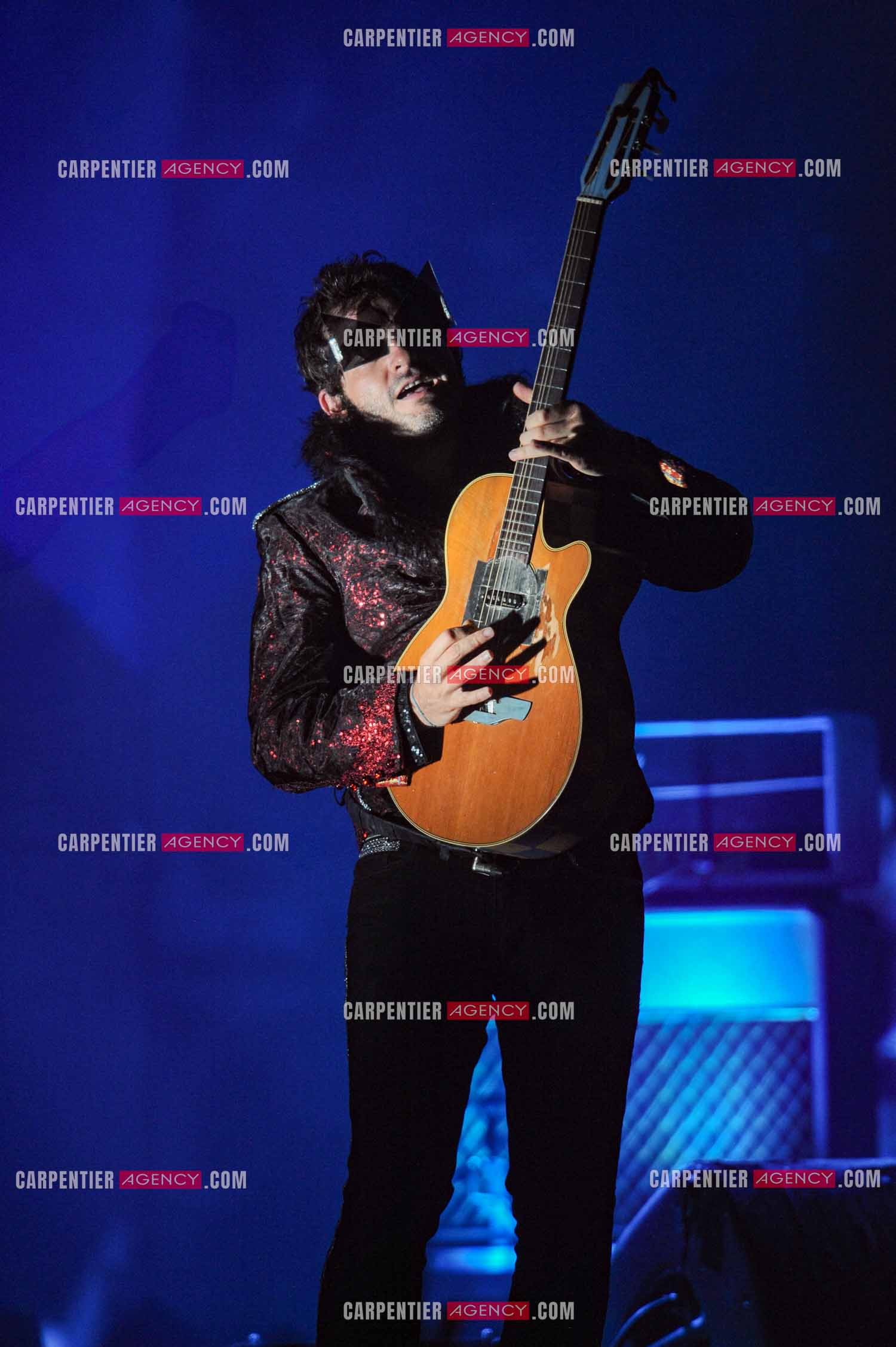Le chanteur Matthieu Chedid dit “M“ lors de son concert au Zénith de Paris en 2013.  ( Exclusif )
