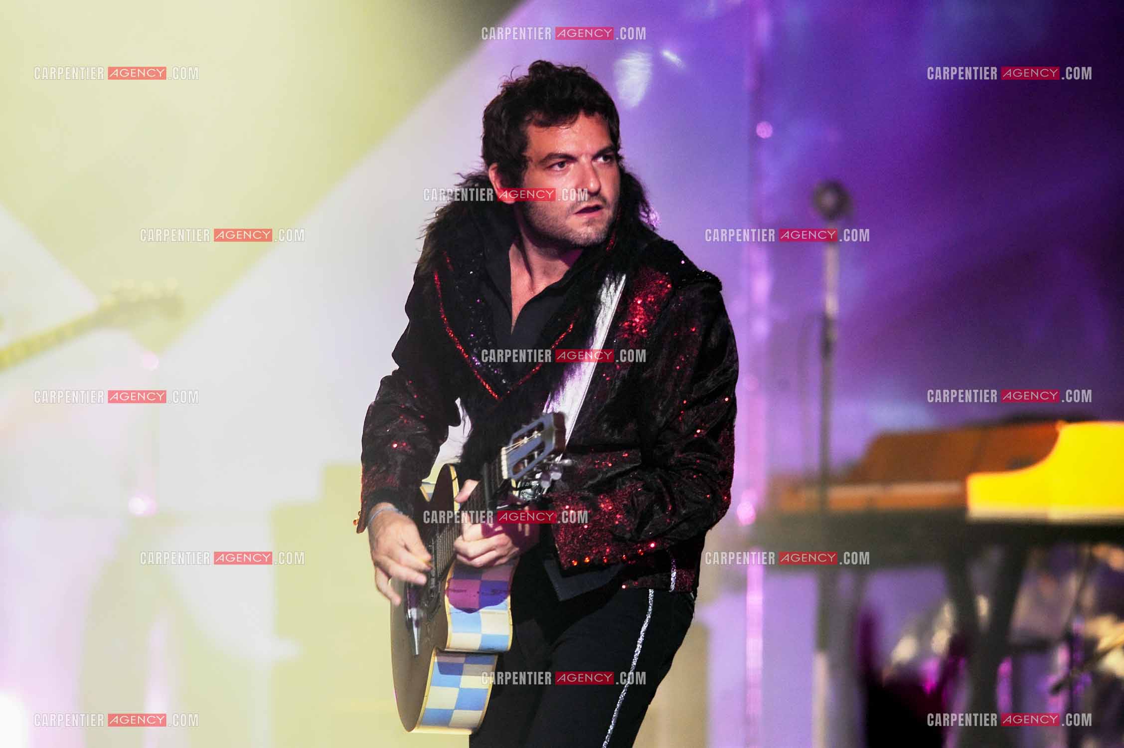 Le chanteur Matthieu Chedid dit “M“ lors de son concert au Zénith de Paris en 2013.  ( Exclusif )