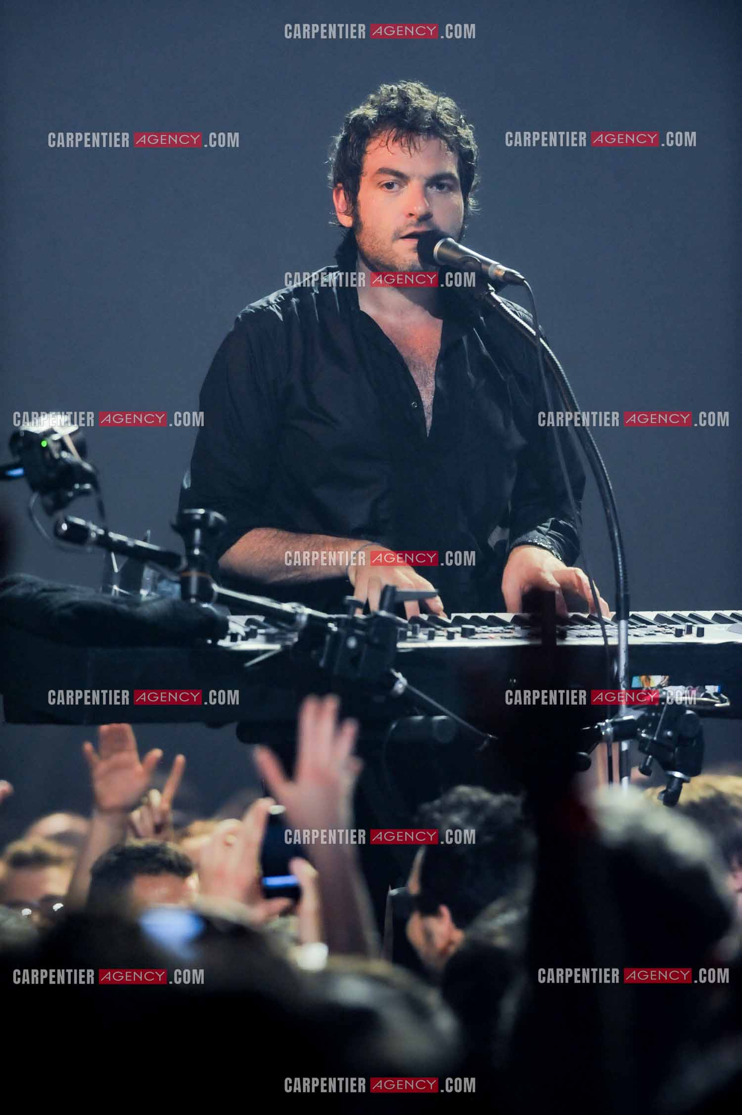 Le chanteur Matthieu Chedid dit “M“ lors de son concert au Zénith de Paris en 2013.  ( Exclusif )