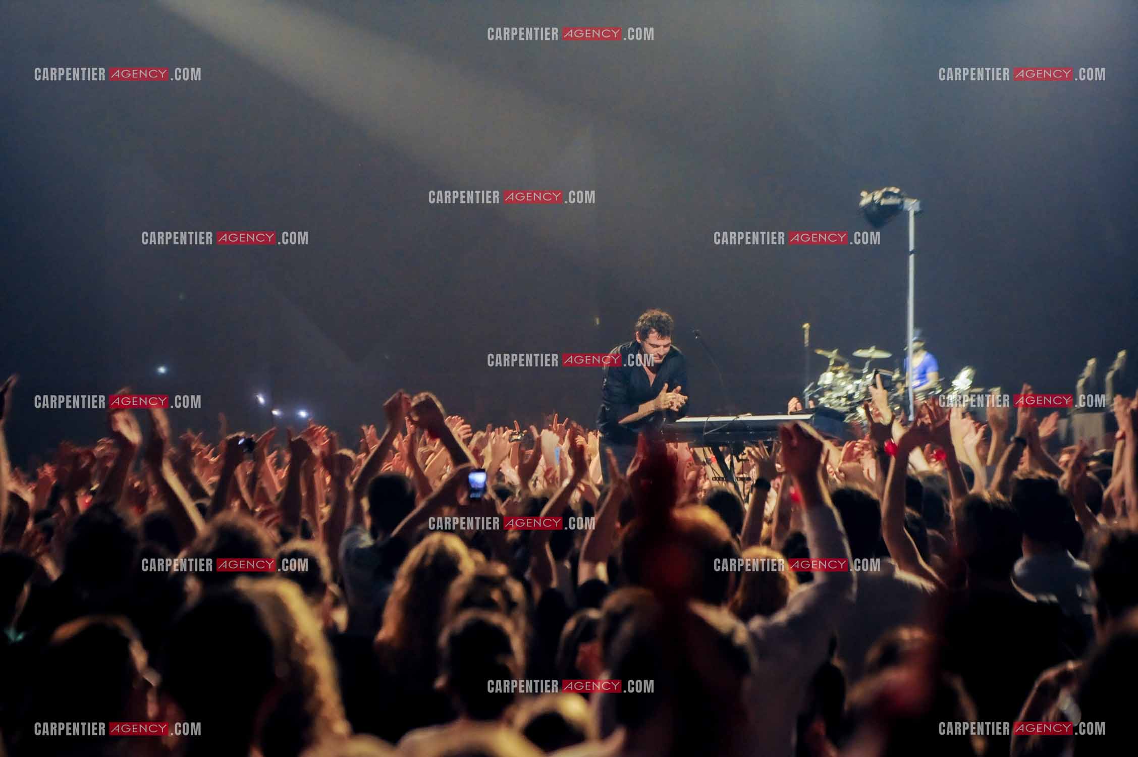 Le chanteur Matthieu Chedid dit “M“ lors de son concert au Zénith de Paris en 2013.  ( Exclusif )
