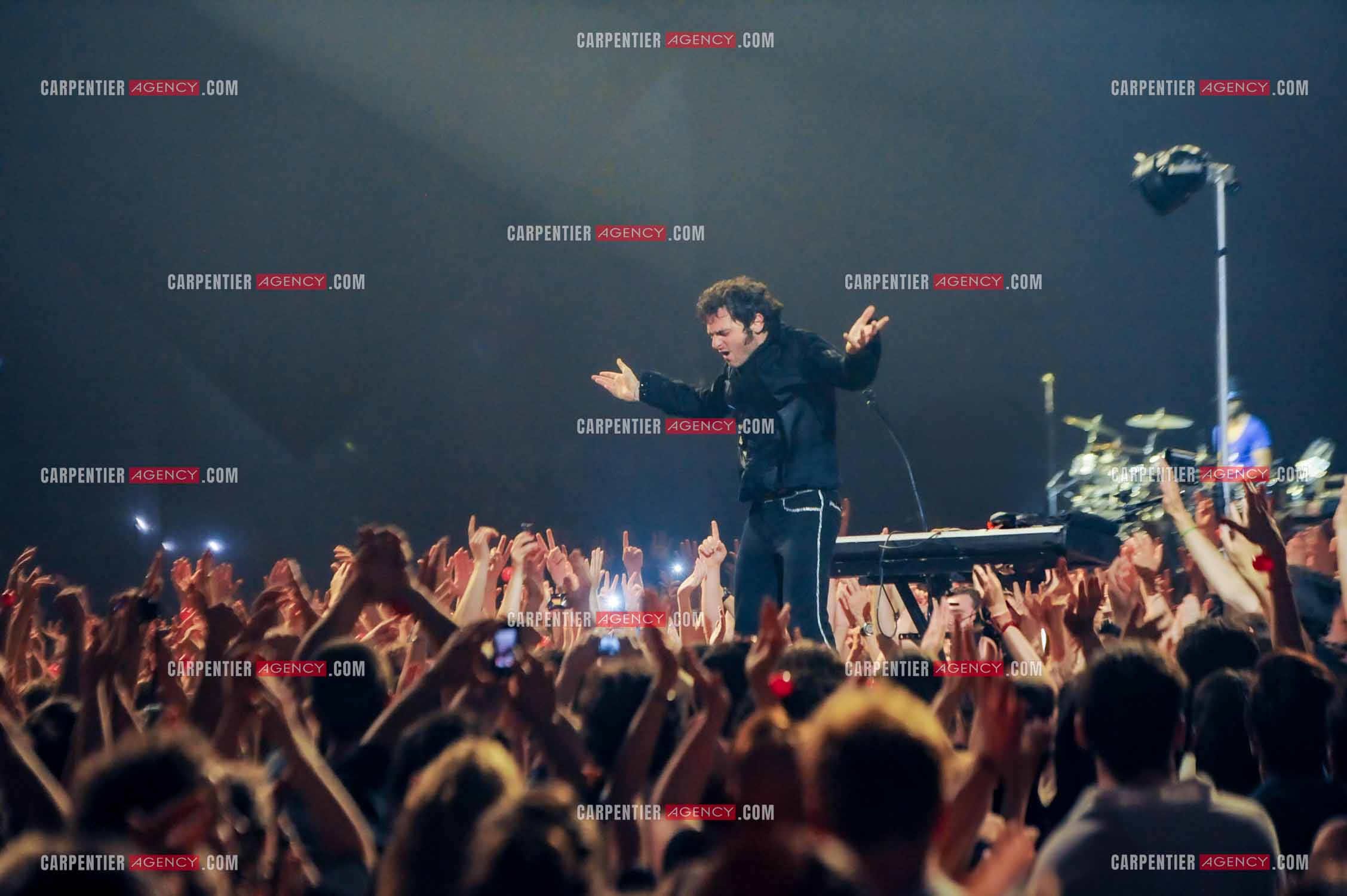 Le chanteur Matthieu Chedid dit “M“ lors de son concert au Zénith de Paris en 2013.  ( Exclusif )