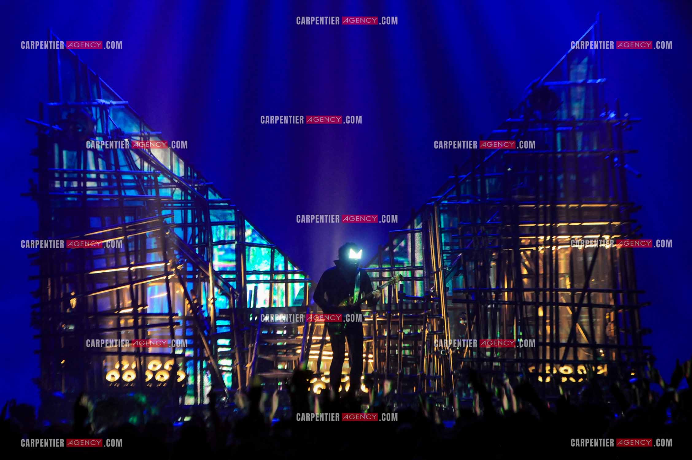 Le chanteur Matthieu Chedid dit “M“ lors de son concert au Zénith de Paris en 2013.  ( Exclusif )