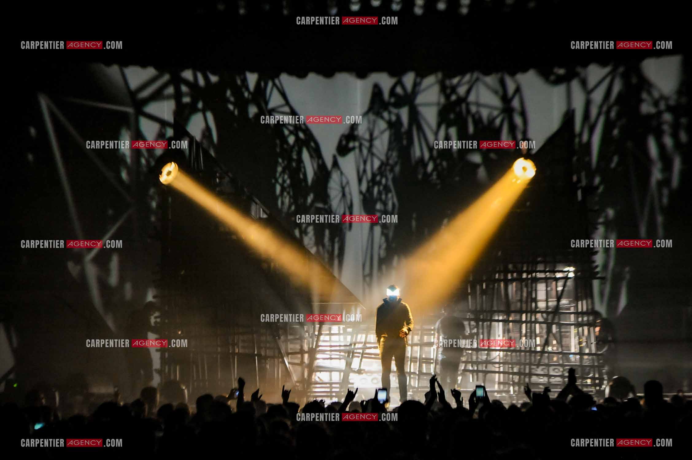 Le chanteur Matthieu Chedid dit “M“ lors de son concert au Zénith de Paris en 2013.  ( Exclusif )