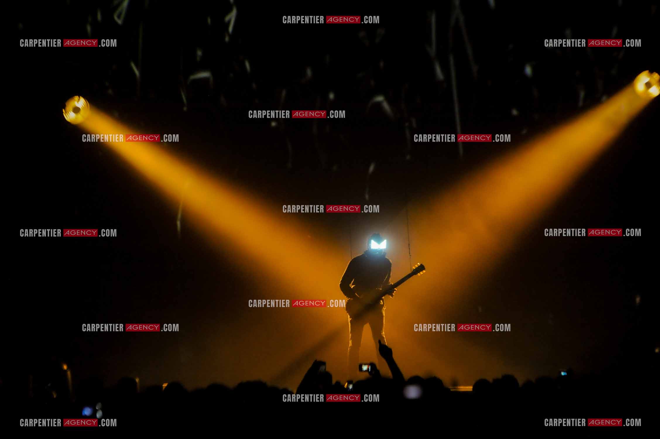 Le chanteur Matthieu Chedid dit “M“ lors de son concert au Zénith de Paris en 2013.  ( Exclusif )