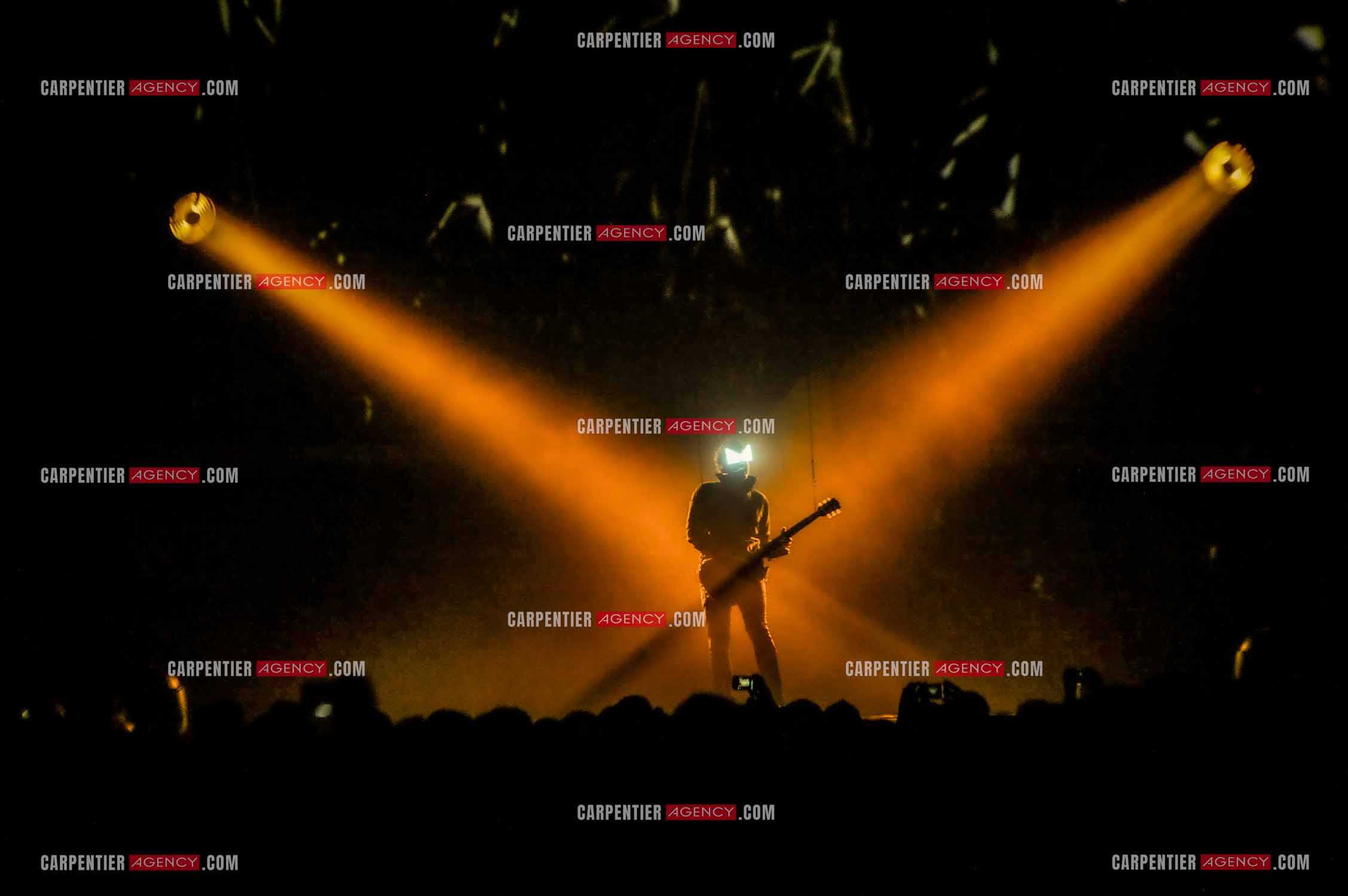 Le chanteur Matthieu Chedid dit “M“ lors de son concert au Zénith de Paris en 2013.  ( Exclusif )