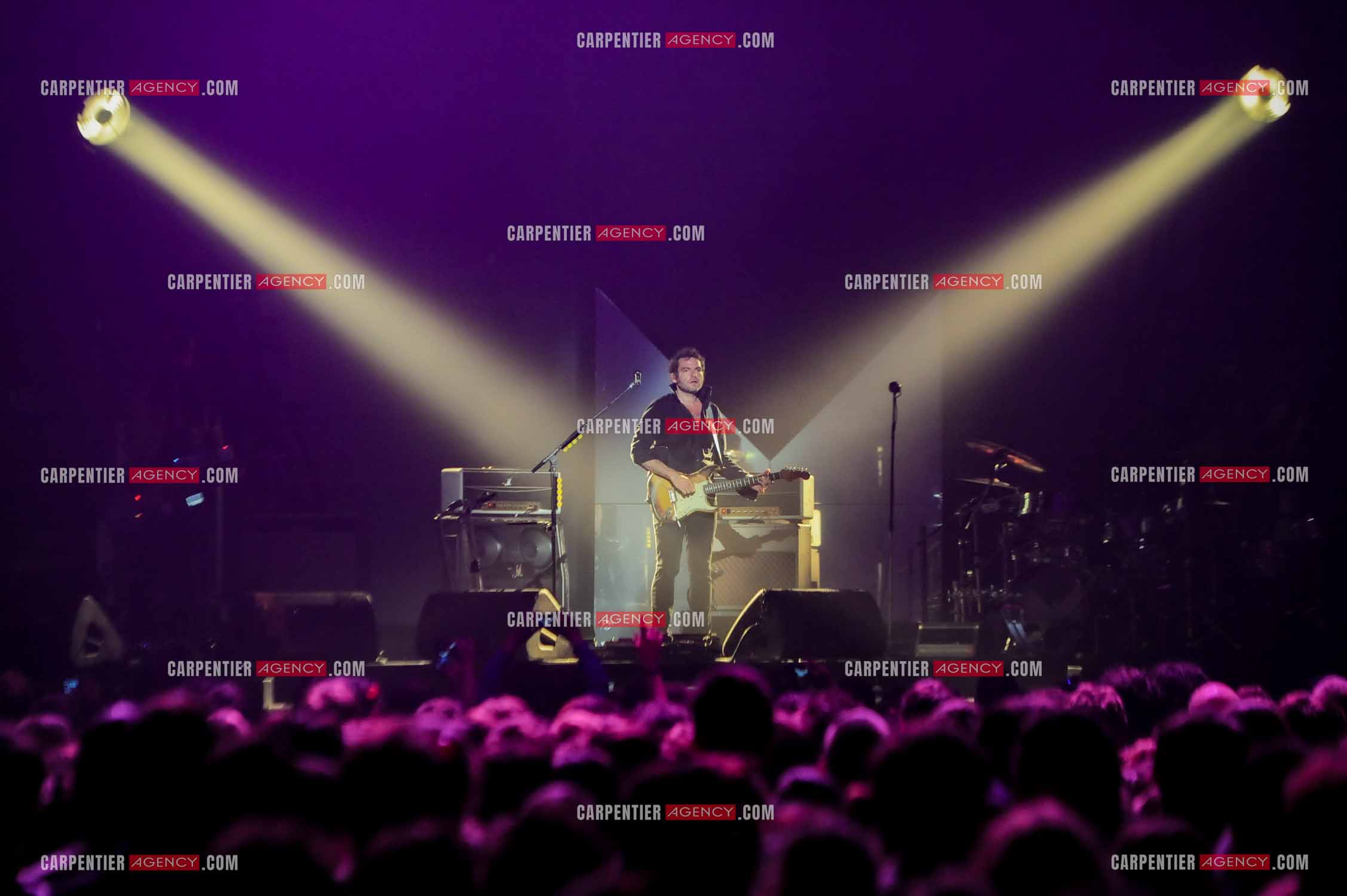 Le chanteur Matthieu Chedid dit “M“ lors de son concert au Zénith de Paris en 2013.  ( Exclusif )
