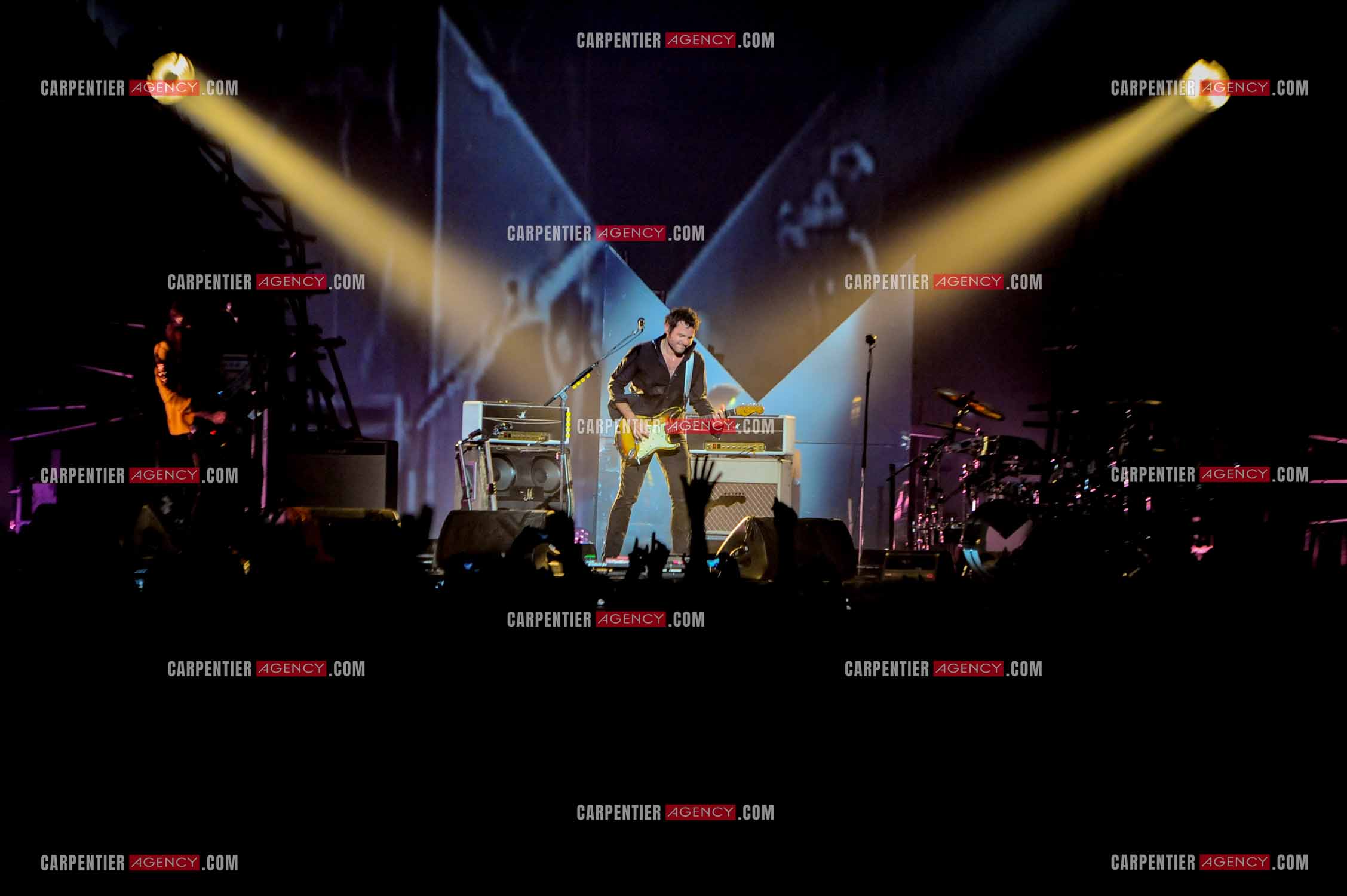 Le chanteur Matthieu Chedid dit “M“ lors de son concert au Zénith de Paris en 2013.  ( Exclusif )
