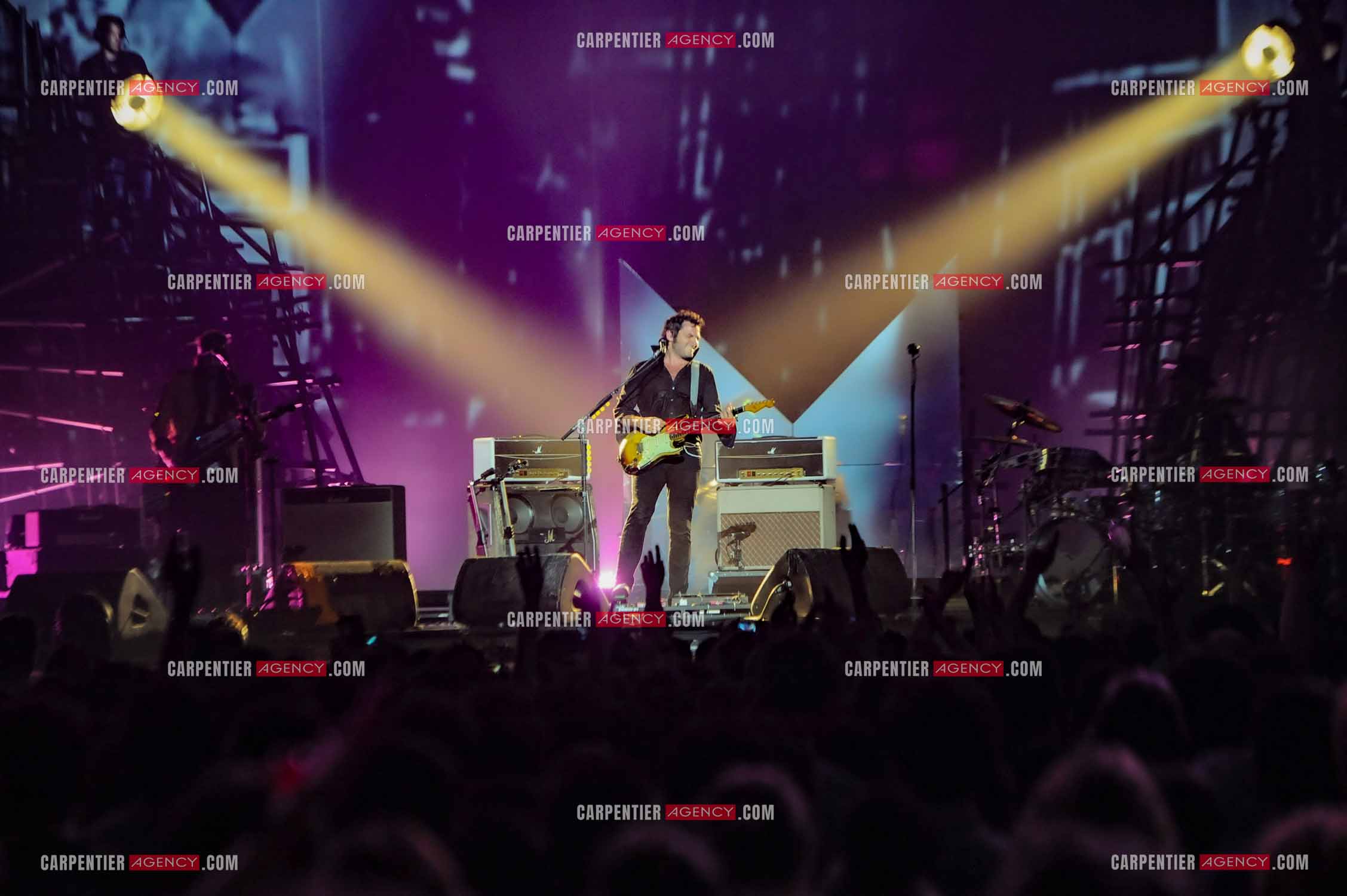 Le chanteur Matthieu Chedid dit “M“ lors de son concert au Zénith de Paris en 2013.  ( Exclusif )