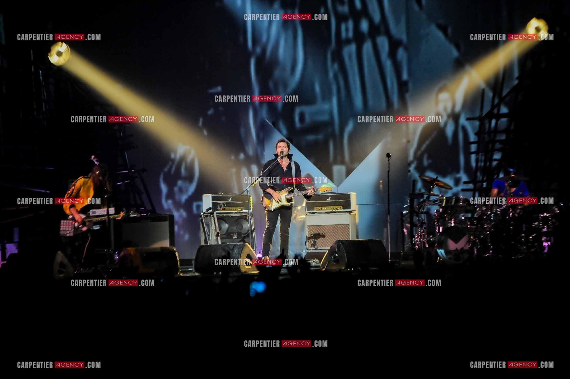 Le chanteur Matthieu Chedid dit “M“ lors de son concert au Zénith de Paris en 2013.  ( Exclusif )