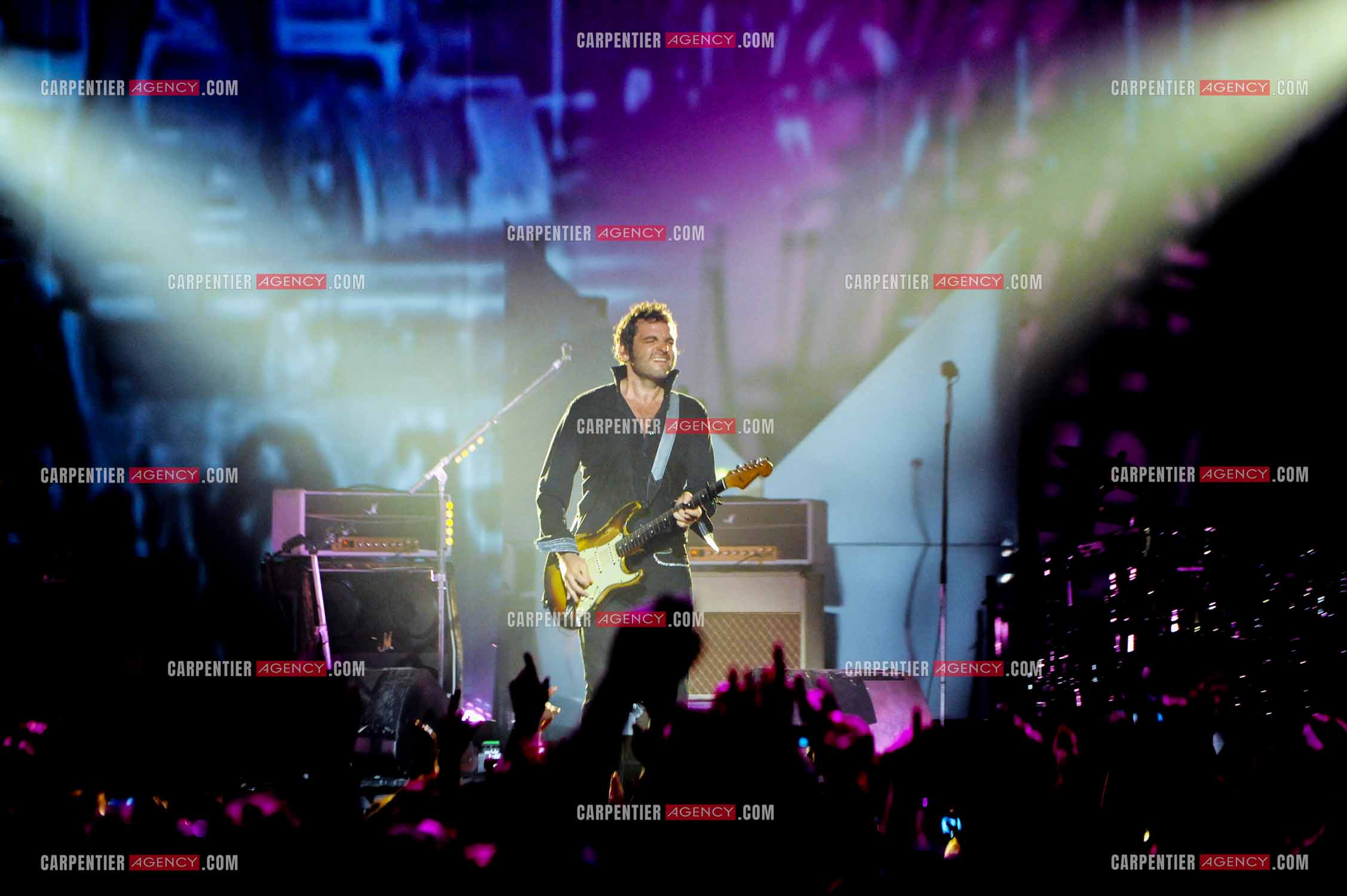 Le chanteur Matthieu Chedid dit “M“ lors de son concert au Zénith de Paris en 2013.  ( Exclusif )