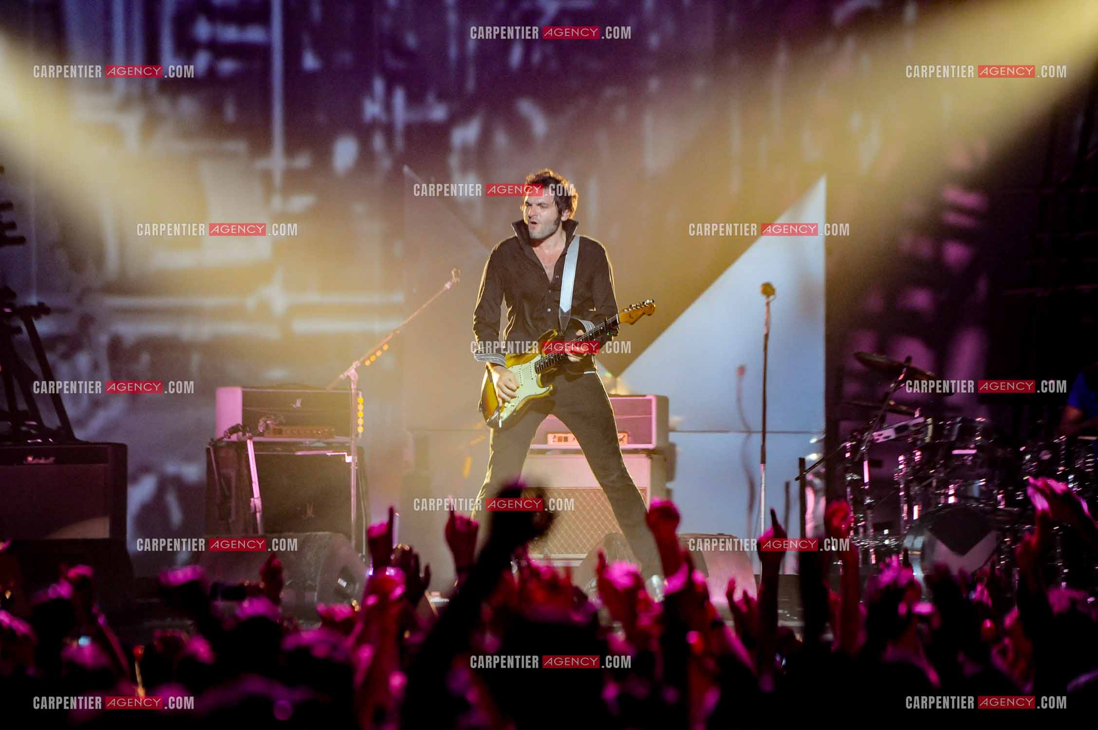 Le chanteur Matthieu Chedid dit “M“ lors de son concert au Zénith de Paris en 2013.  ( Exclusif )