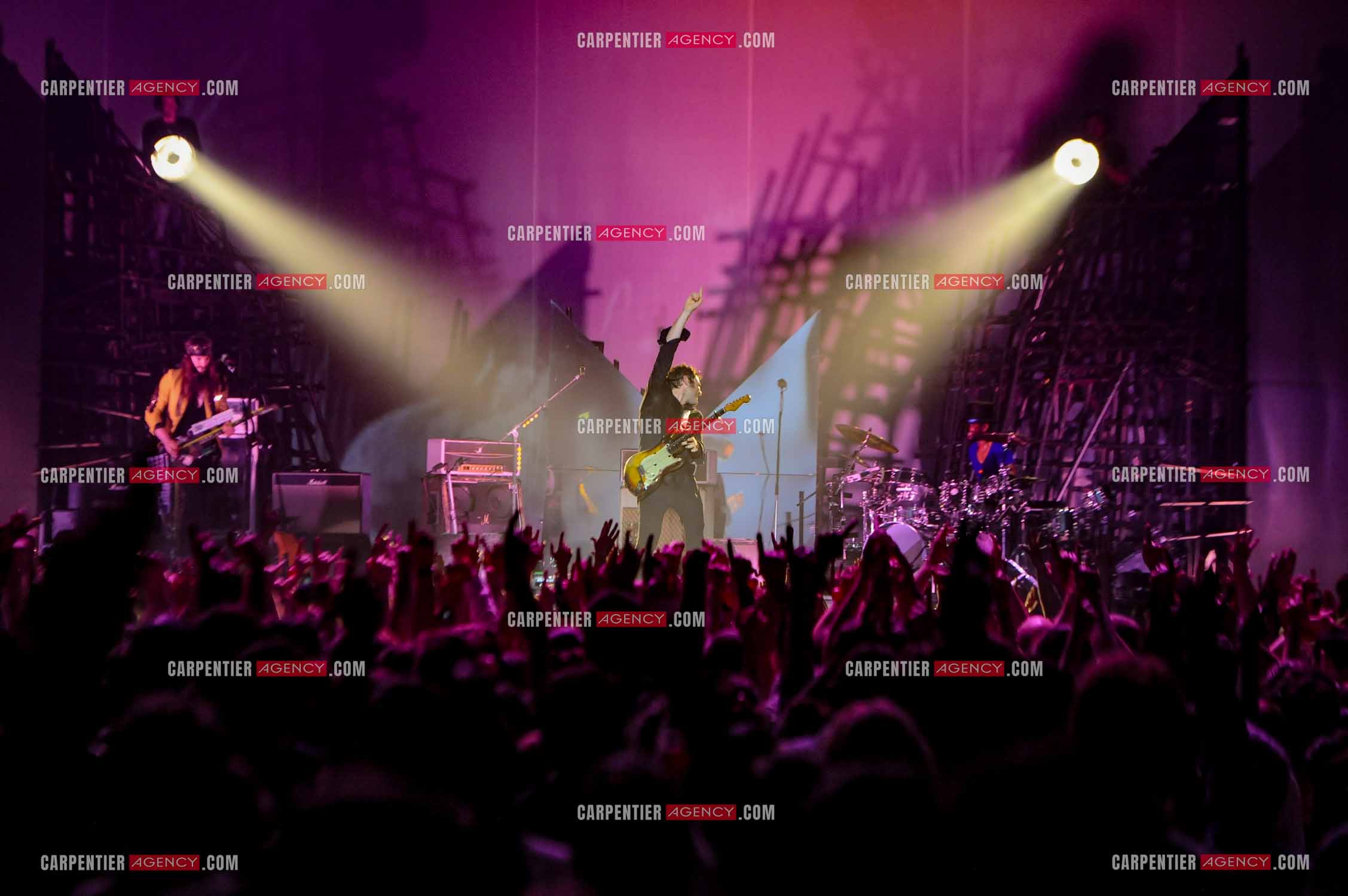 Le chanteur Matthieu Chedid dit “M“ lors de son concert au Zénith de Paris en 2013.  ( Exclusif )