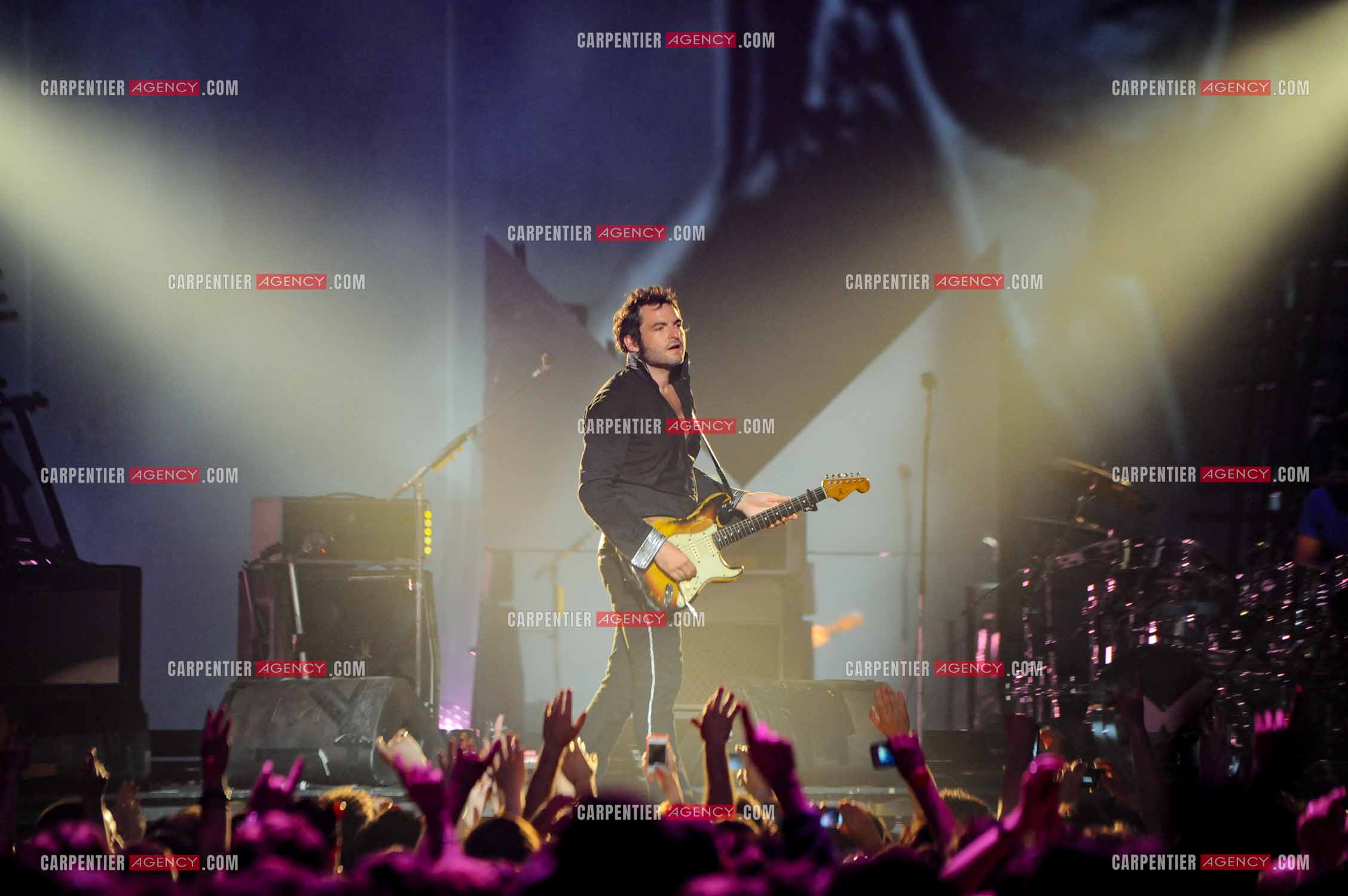 Le chanteur Matthieu Chedid dit “M“ lors de son concert au Zénith de Paris en 2013.  ( Exclusif )