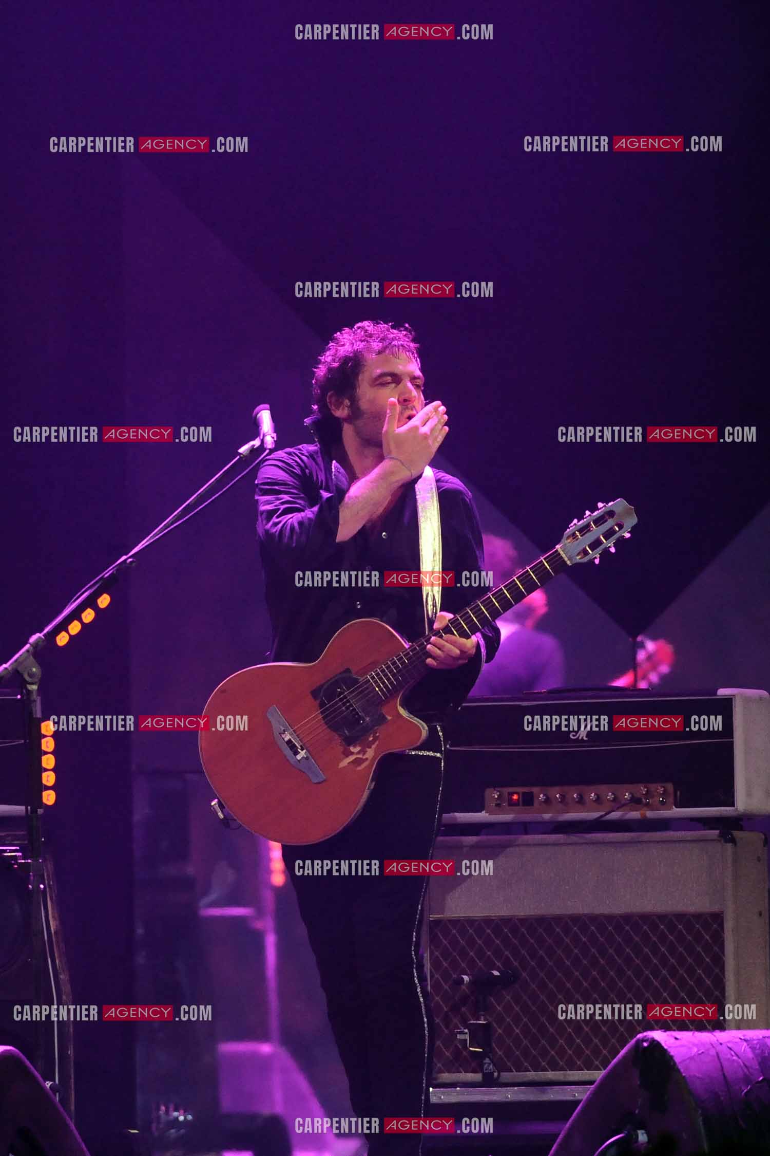 Le chanteur Matthieu Chedid dit “M“ lors de son concert au Zénith de Paris en 2013.  ( Exclusif )