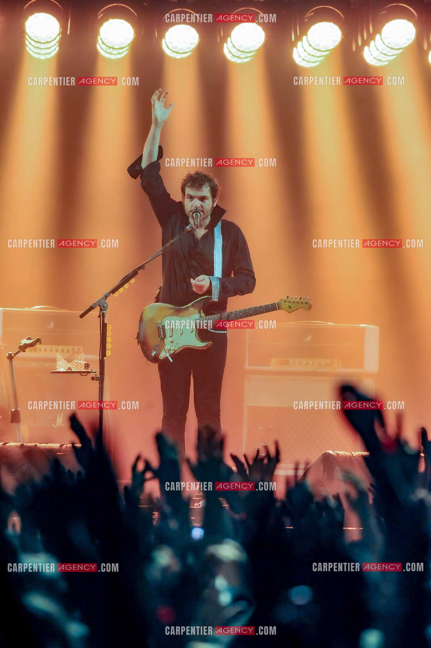 Le chanteur Matthieu Chedid dit “M“ lors de son concert au Zénith de Paris en 2013.  ( Exclusif )