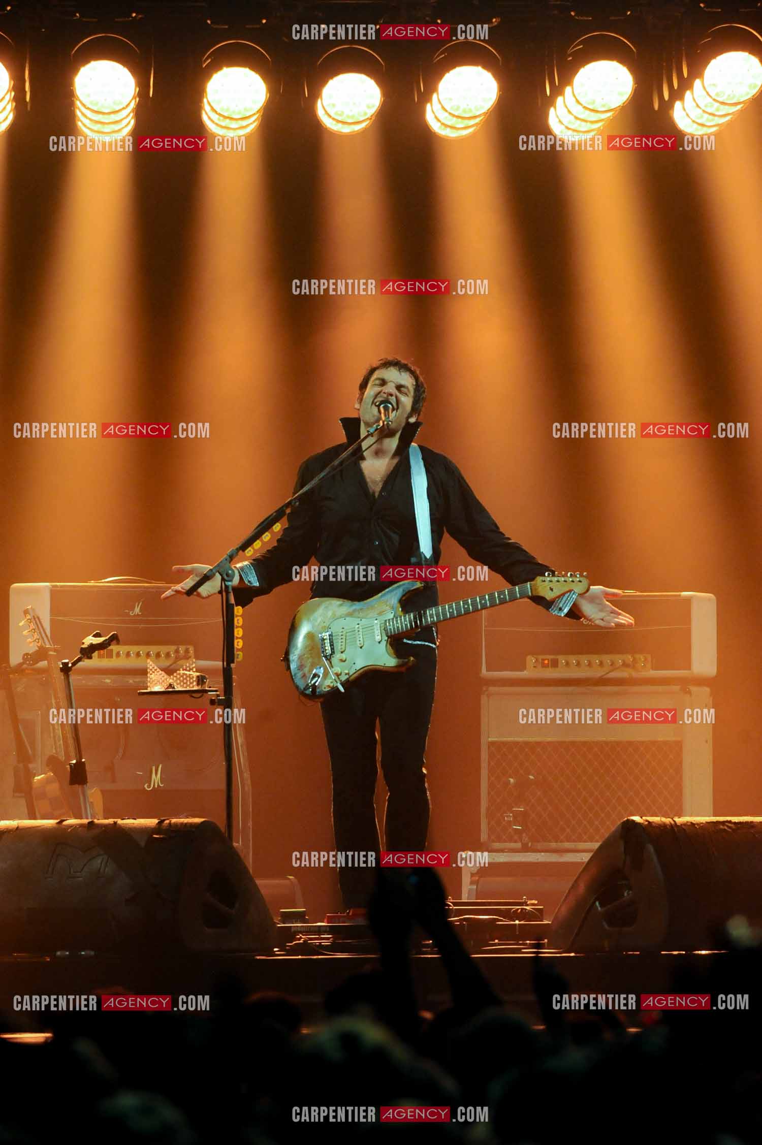 Le chanteur Matthieu Chedid dit “M“ lors de son concert au Zénith de Paris en 2013.  ( Exclusif )