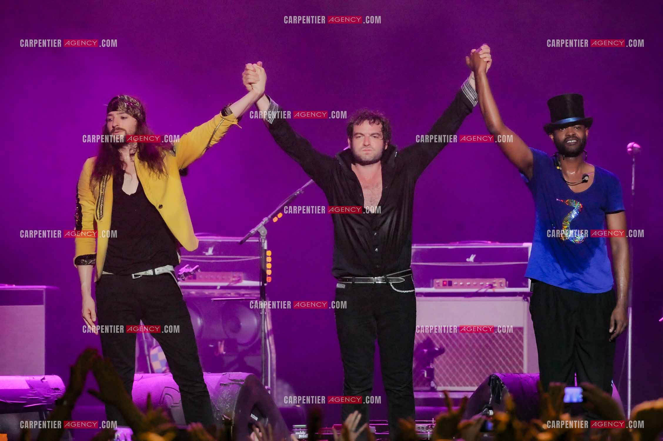 Le chanteur Matthieu Chedid dit “M“ lors de son concert au Zénith de Paris en 2013.  ( Exclusif )