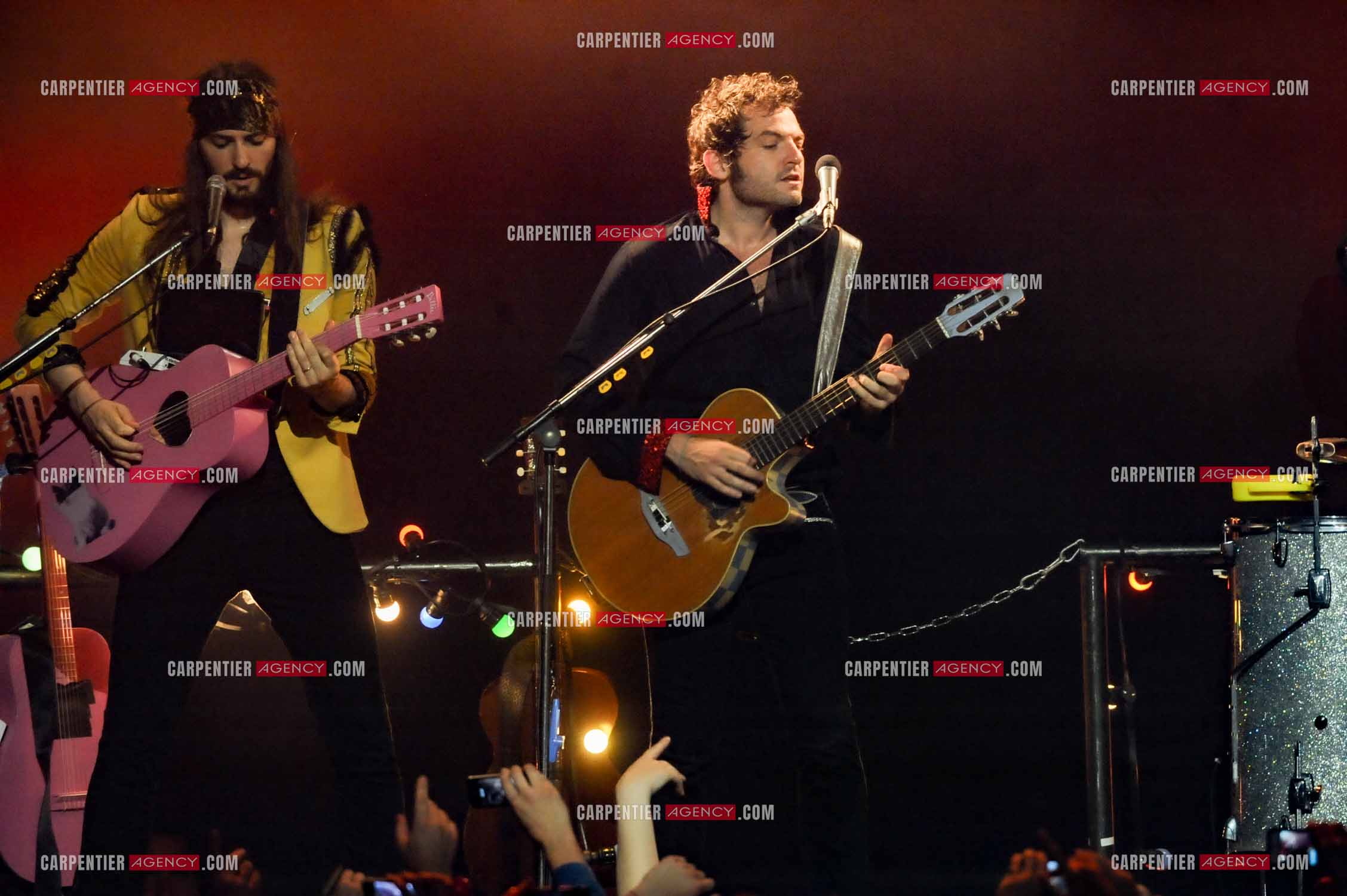 Le chanteur Matthieu Chedid dit “M“ lors de son concert au Zénith de Paris en 2013.  ( Exclusif )