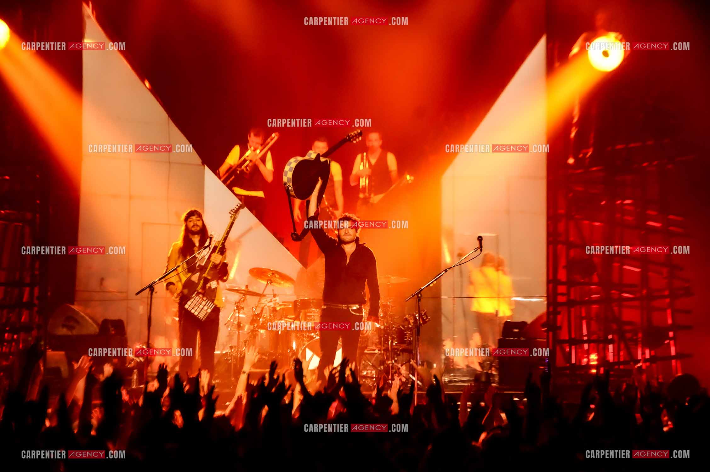 Le chanteur Matthieu Chedid dit “M“ lors de son concert au Zénith de Paris en 2013.  ( Exclusif )