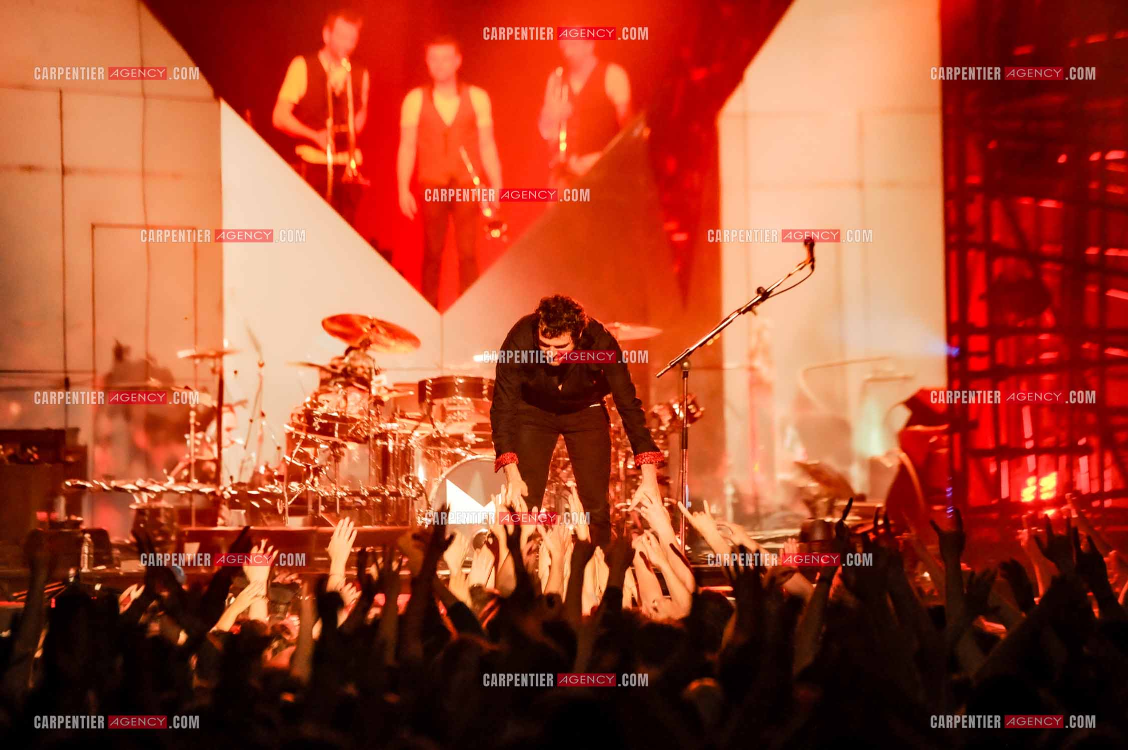 Le chanteur Matthieu Chedid dit “M“ lors de son concert au Zénith de Paris en 2013.  ( Exclusif )