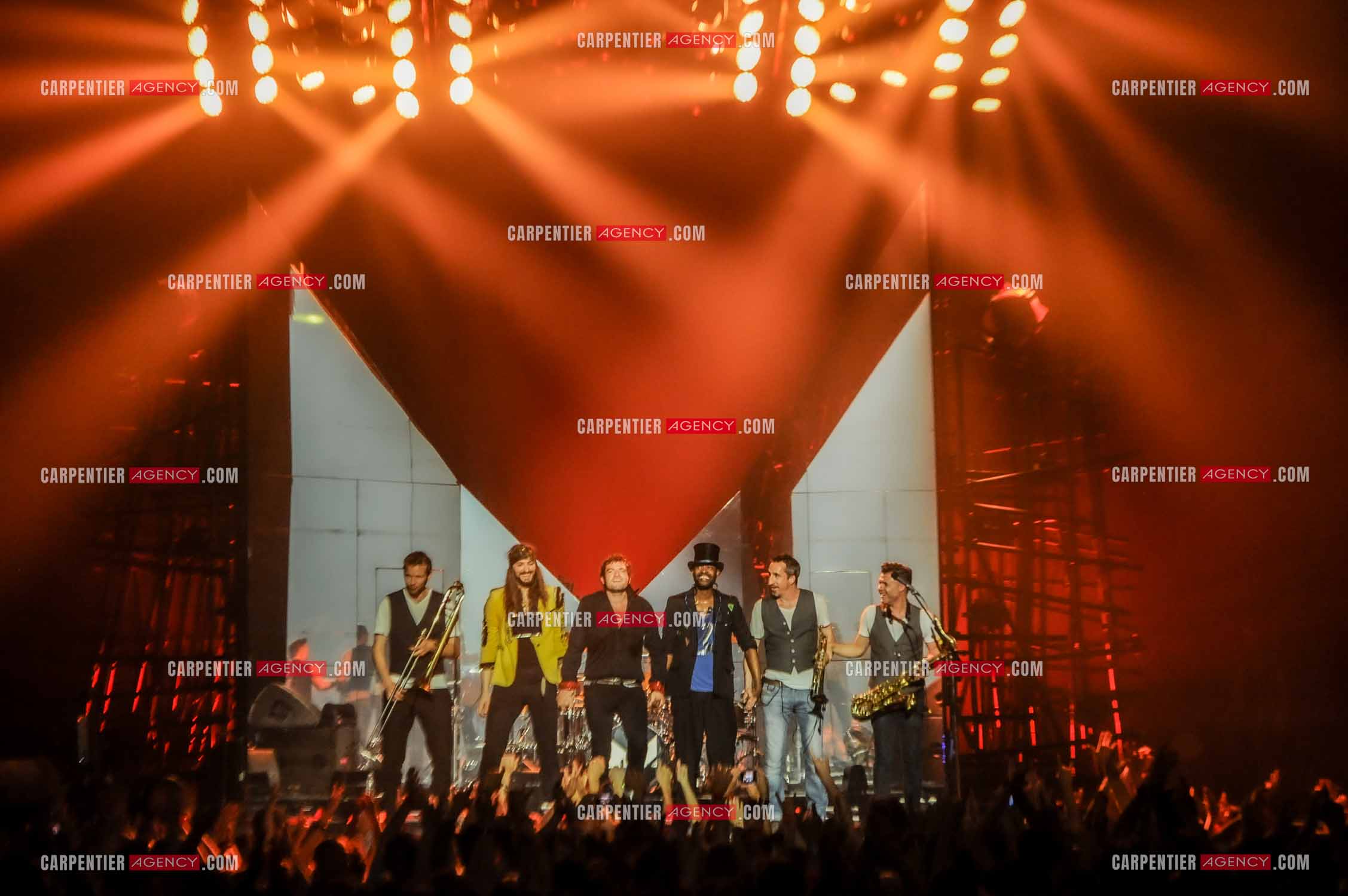 Le chanteur Matthieu Chedid dit “M“ lors de son concert au Zénith de Paris en 2013.  ( Exclusif )