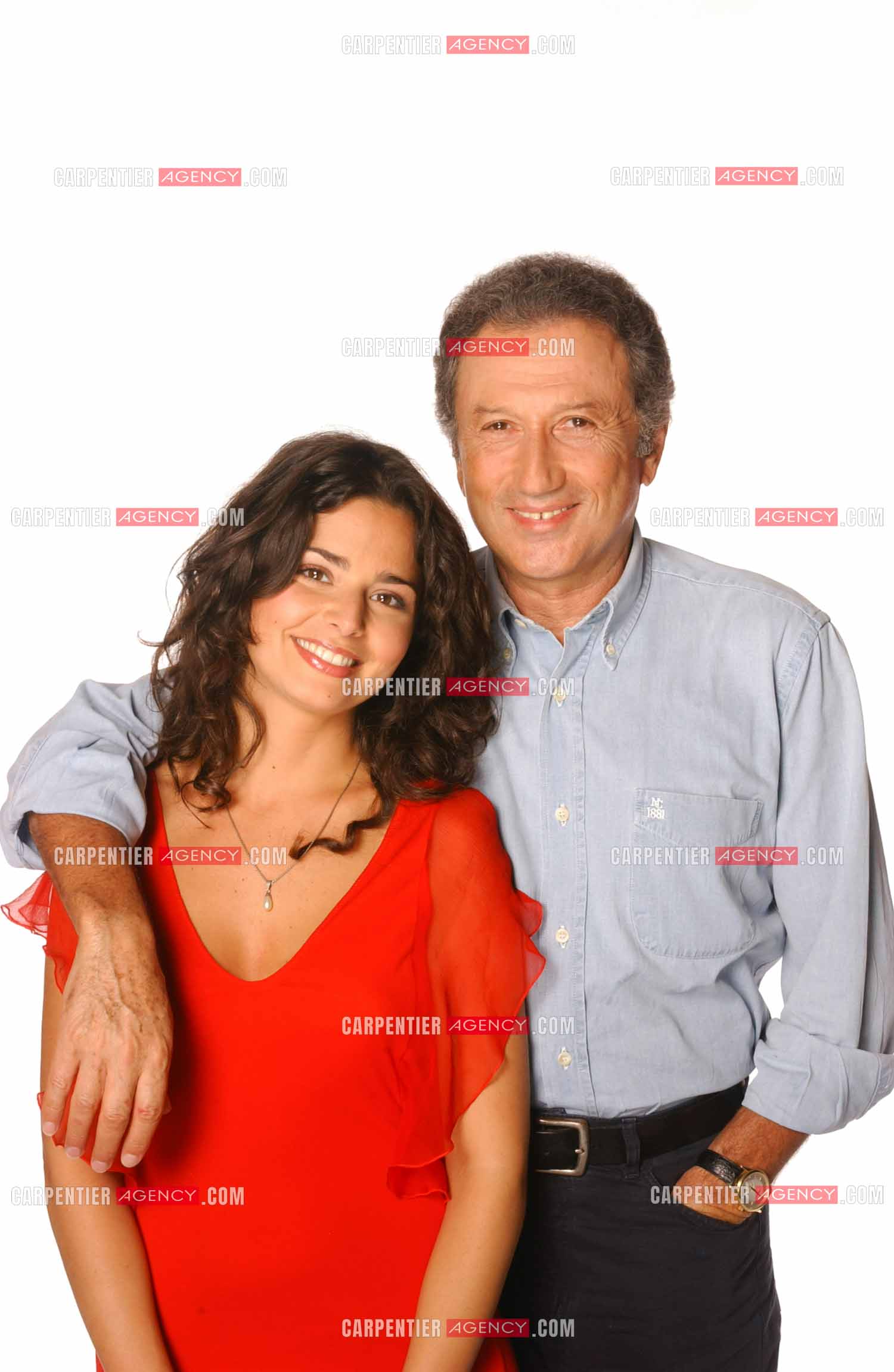 Michel Drucker et la chanteuse Shirel fille de Jeanne Manson.   ( Exclusif )
