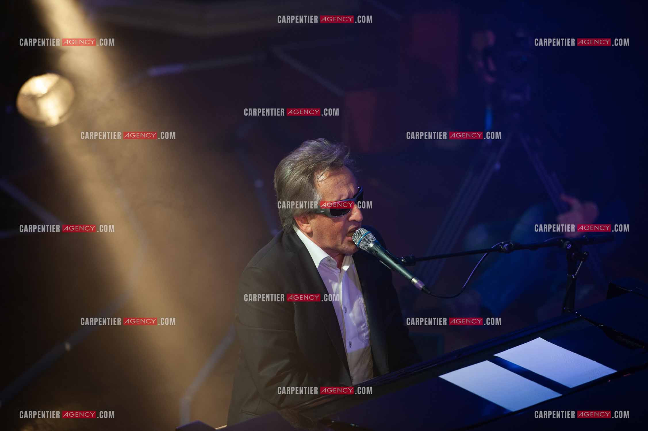 Le chanteur Gilbert Montagné en concert à la salle Gaveau pour trois soirs en 2010.    ( Exclusif )