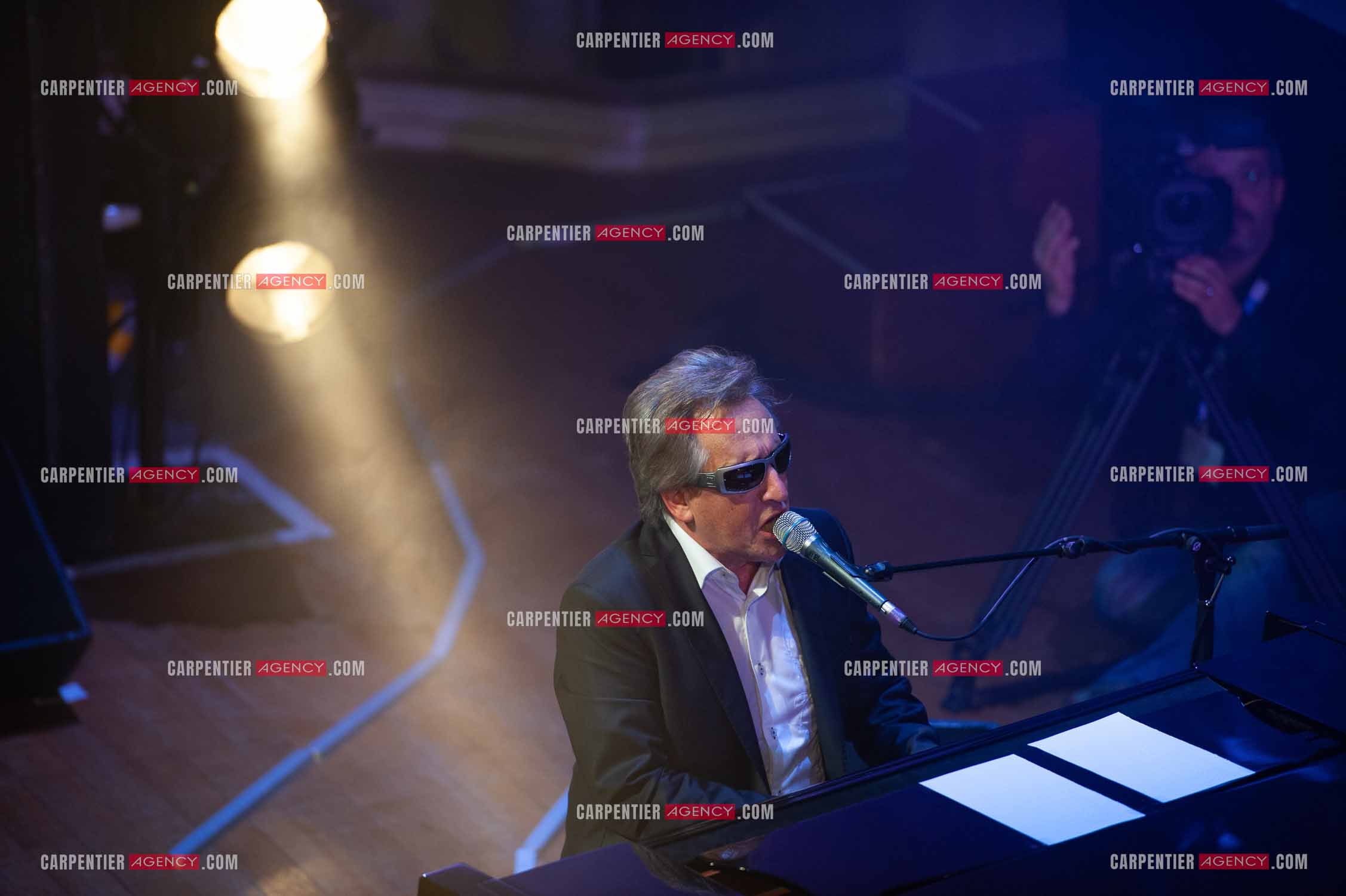 Le chanteur Gilbert Montagné en concert à la salle Gaveau pour trois soirs en 2010.    ( Exclusif )