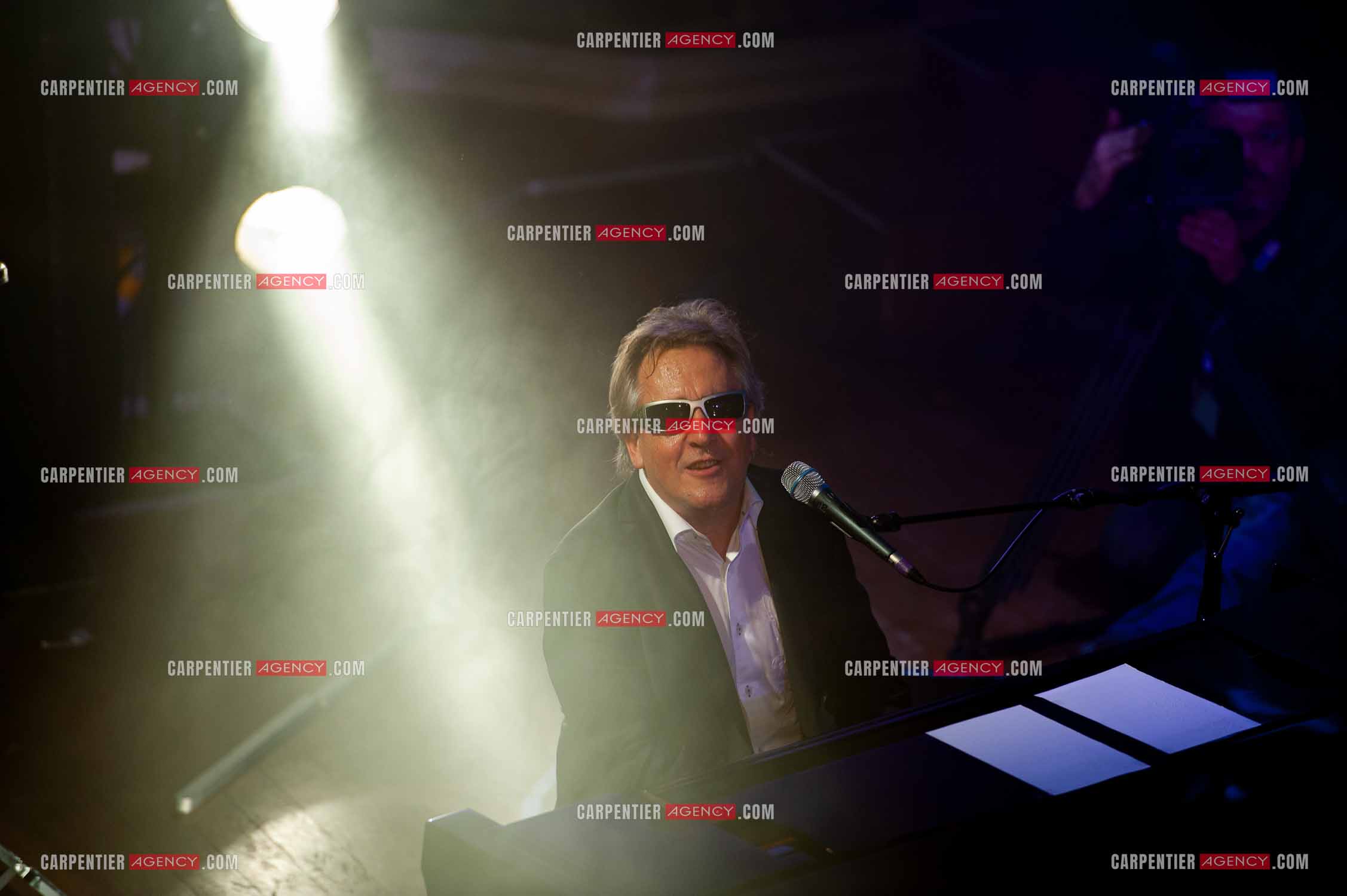 Le chanteur Gilbert Montagné en concert à la salle Gaveau pour trois soirs en 2010.    ( Exclusif )