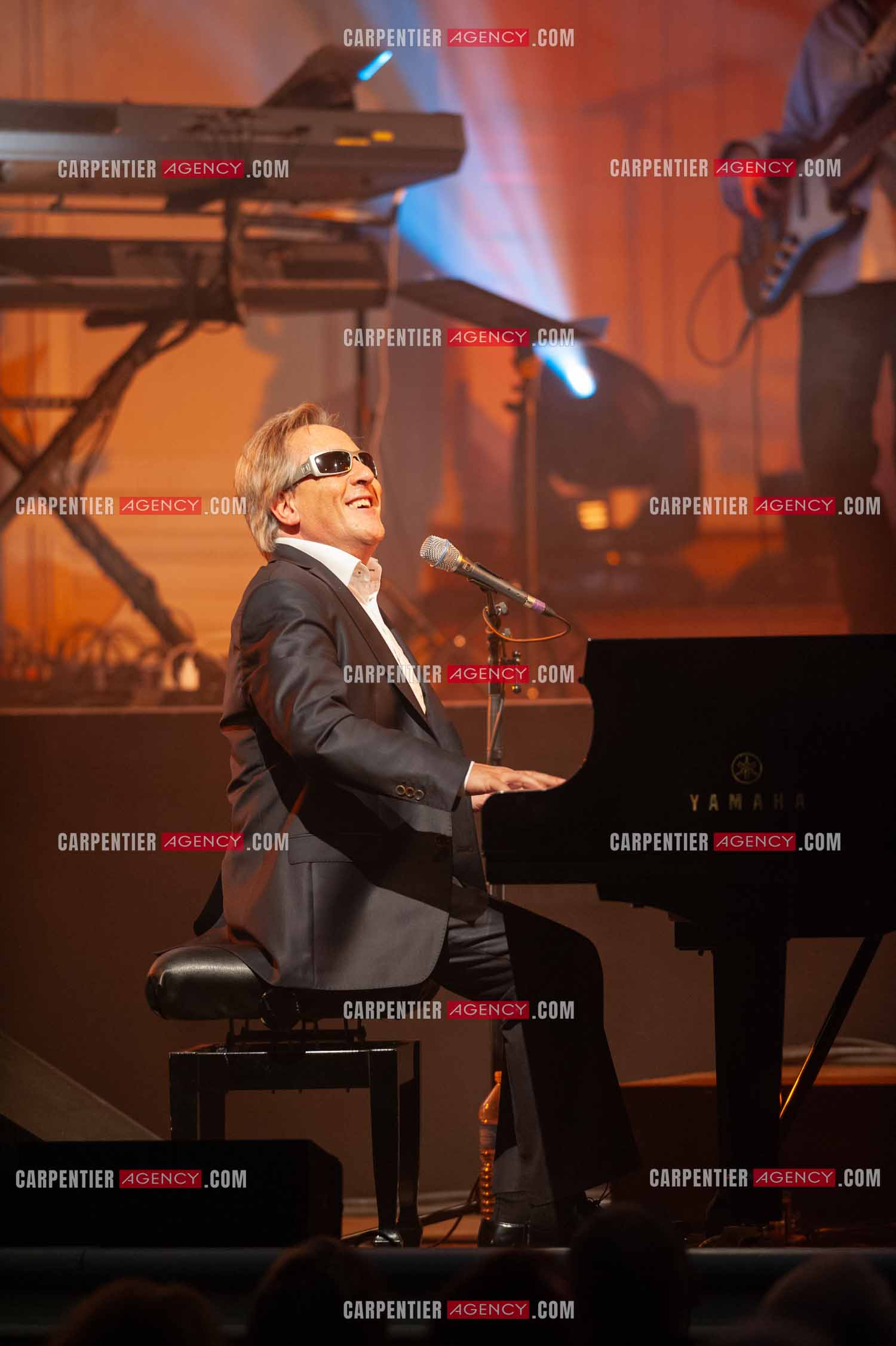 Le chanteur Gilbert Montagné en concert à la salle Gaveau pour trois soirs en 2010.    ( Exclusif )
