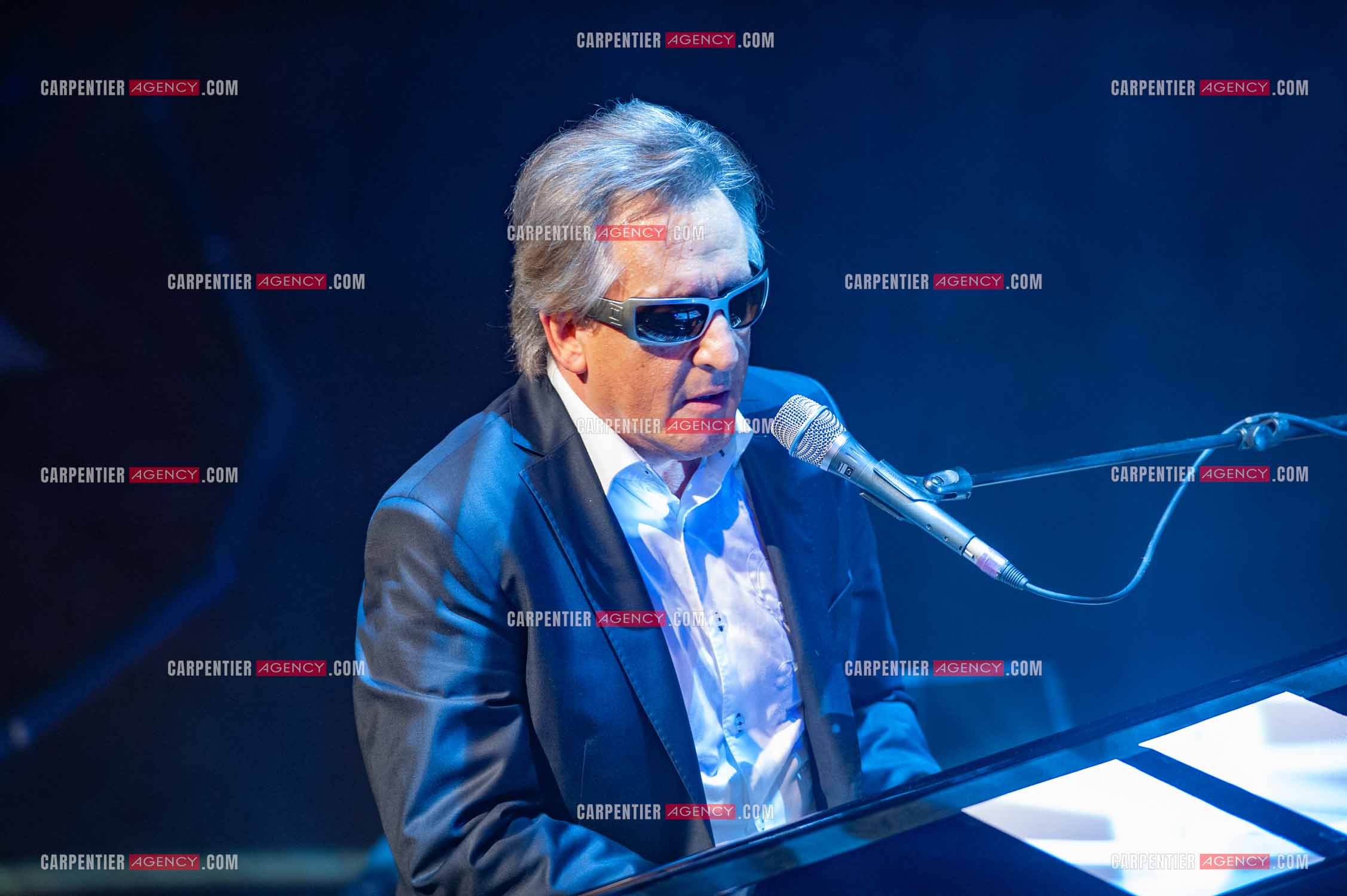 Le chanteur Gilbert Montagné en concert à la salle Gaveau pour trois soirs en 2010.    ( Exclusif )