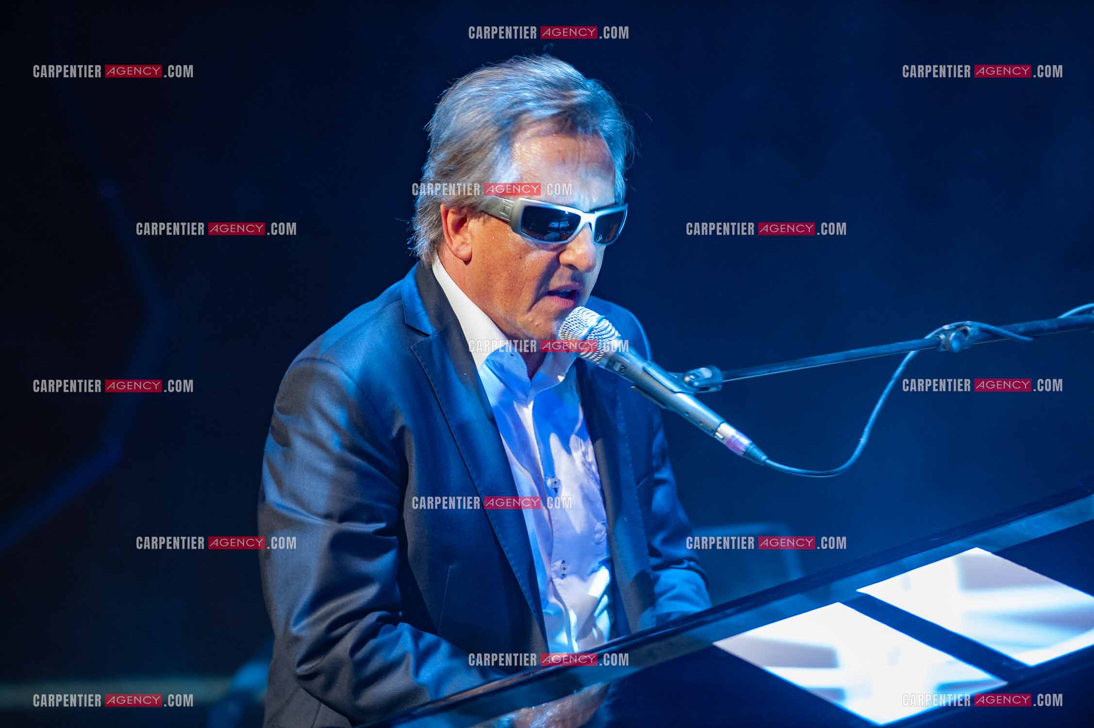 Le chanteur Gilbert Montagné en concert à la salle Gaveau pour trois soirs en 2010.    ( Exclusif )