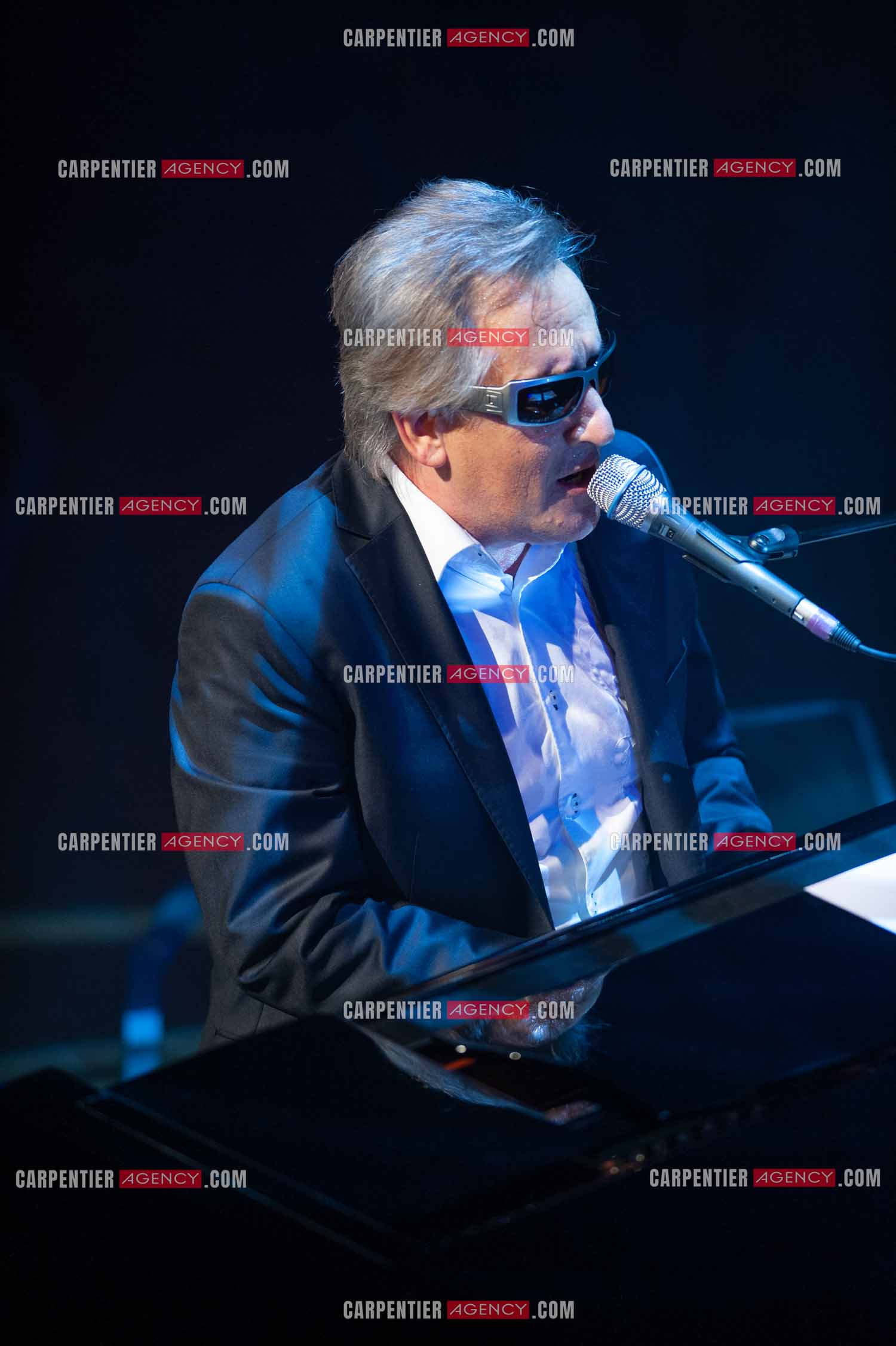 Le chanteur Gilbert Montagné en concert à la salle Gaveau pour trois soirs en 2010.    ( Exclusif )