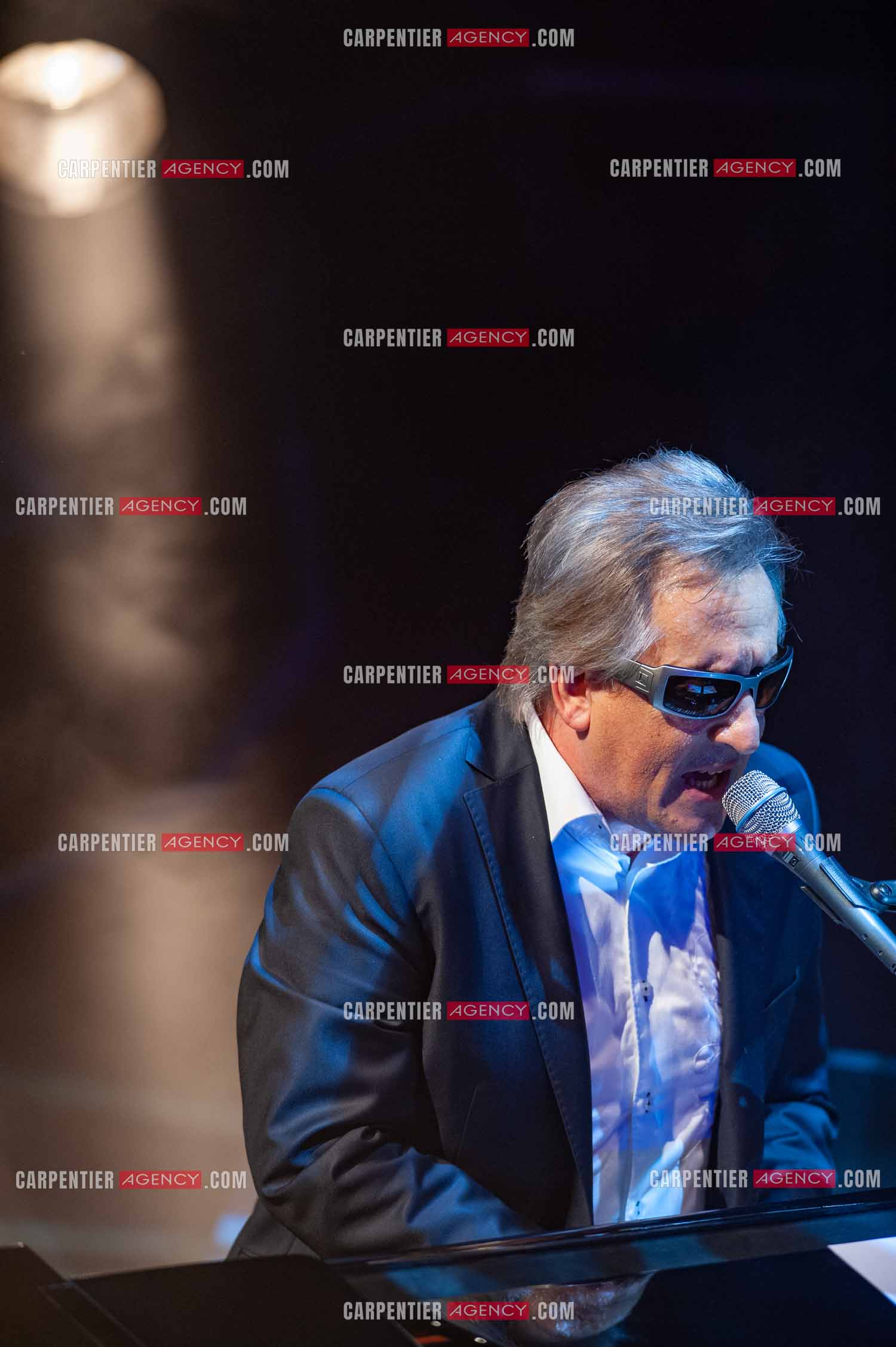 Le chanteur Gilbert Montagné en concert à la salle Gaveau pour trois soirs en 2010.    ( Exclusif )