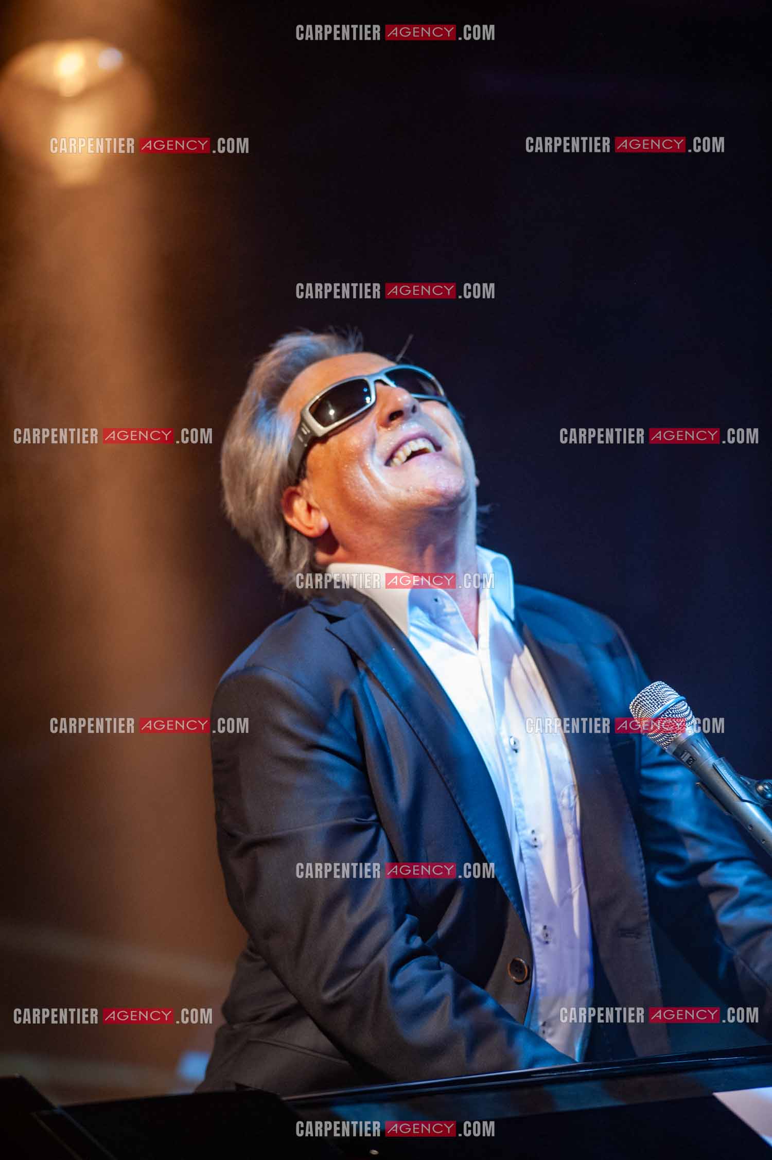 Le chanteur Gilbert Montagné en concert à la salle Gaveau pour trois soirs en 2010.    ( Exclusif )