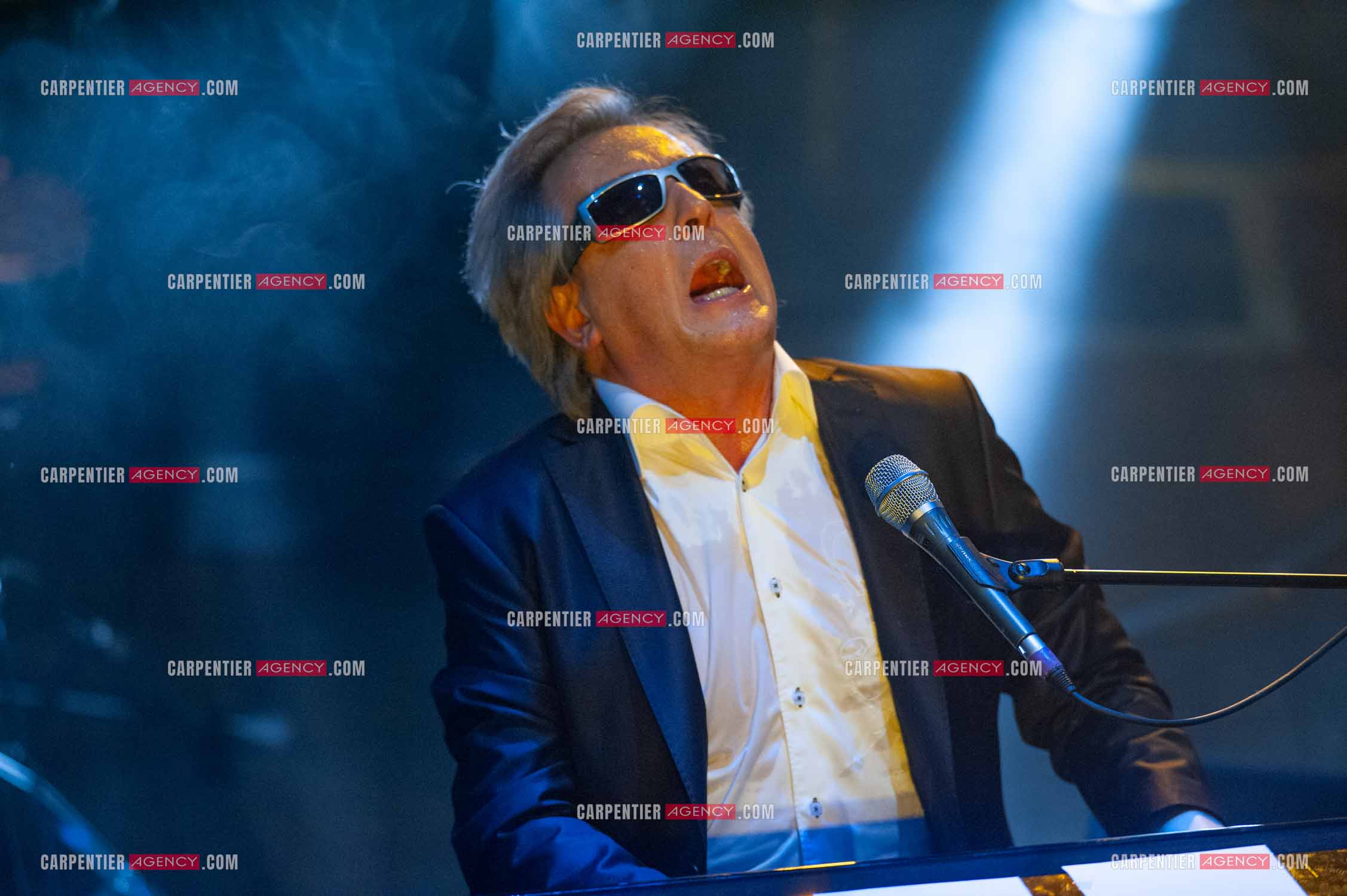 Le chanteur Gilbert Montagné en concert à la salle Gaveau pour trois soirs en 2010.    ( Exclusif )