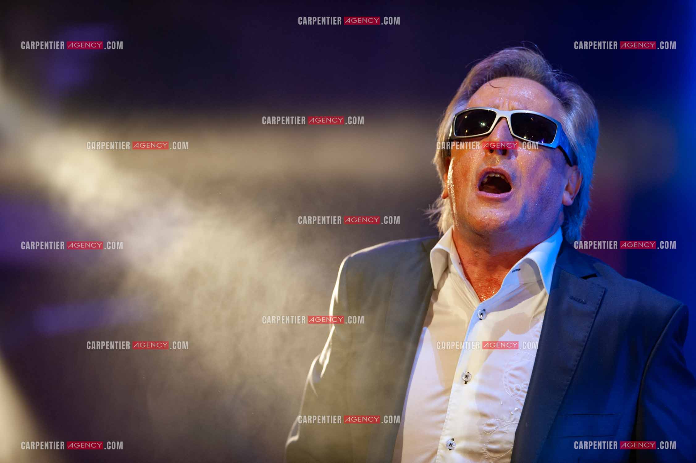 Le chanteur Gilbert Montagné en concert à la salle Gaveau pour trois soirs en 2010.    ( Exclusif )